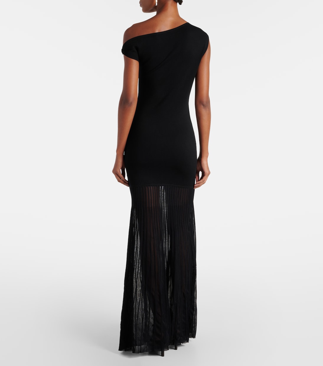 One-Shoulder-Maxikleid Indigo Twist | SIR