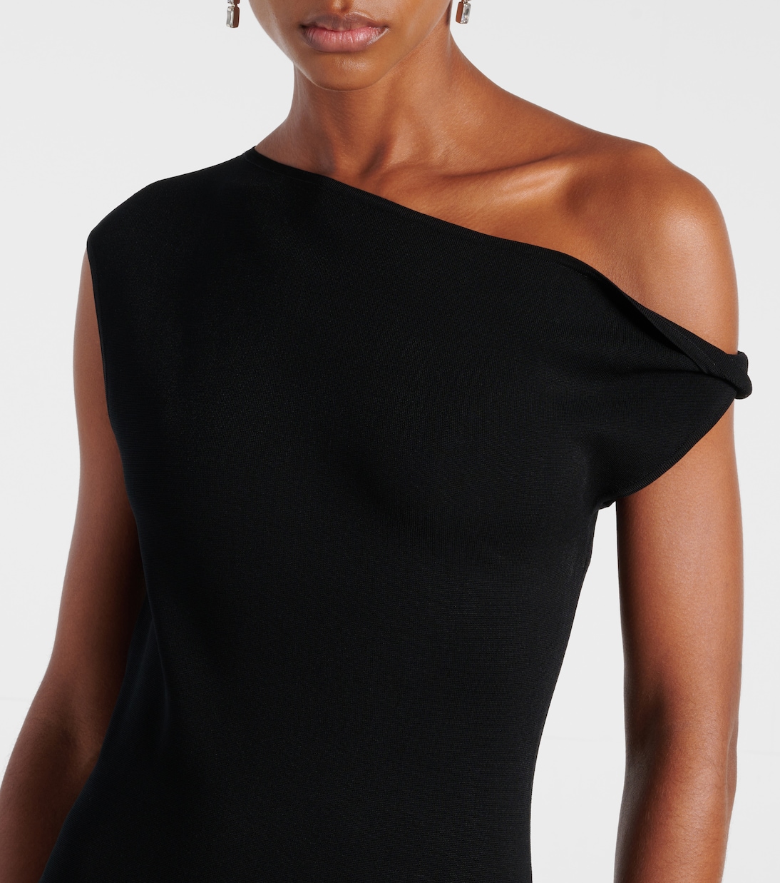 One-Shoulder-Maxikleid Indigo Twist | SIR