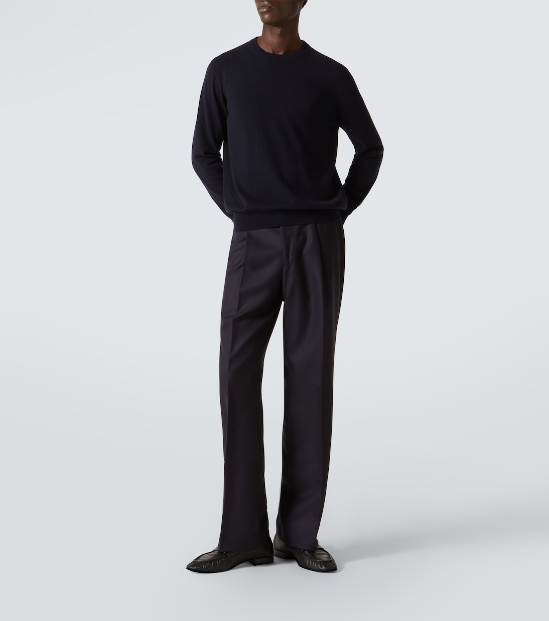 Amo wool twill wide-leg pants | Saman Amel
