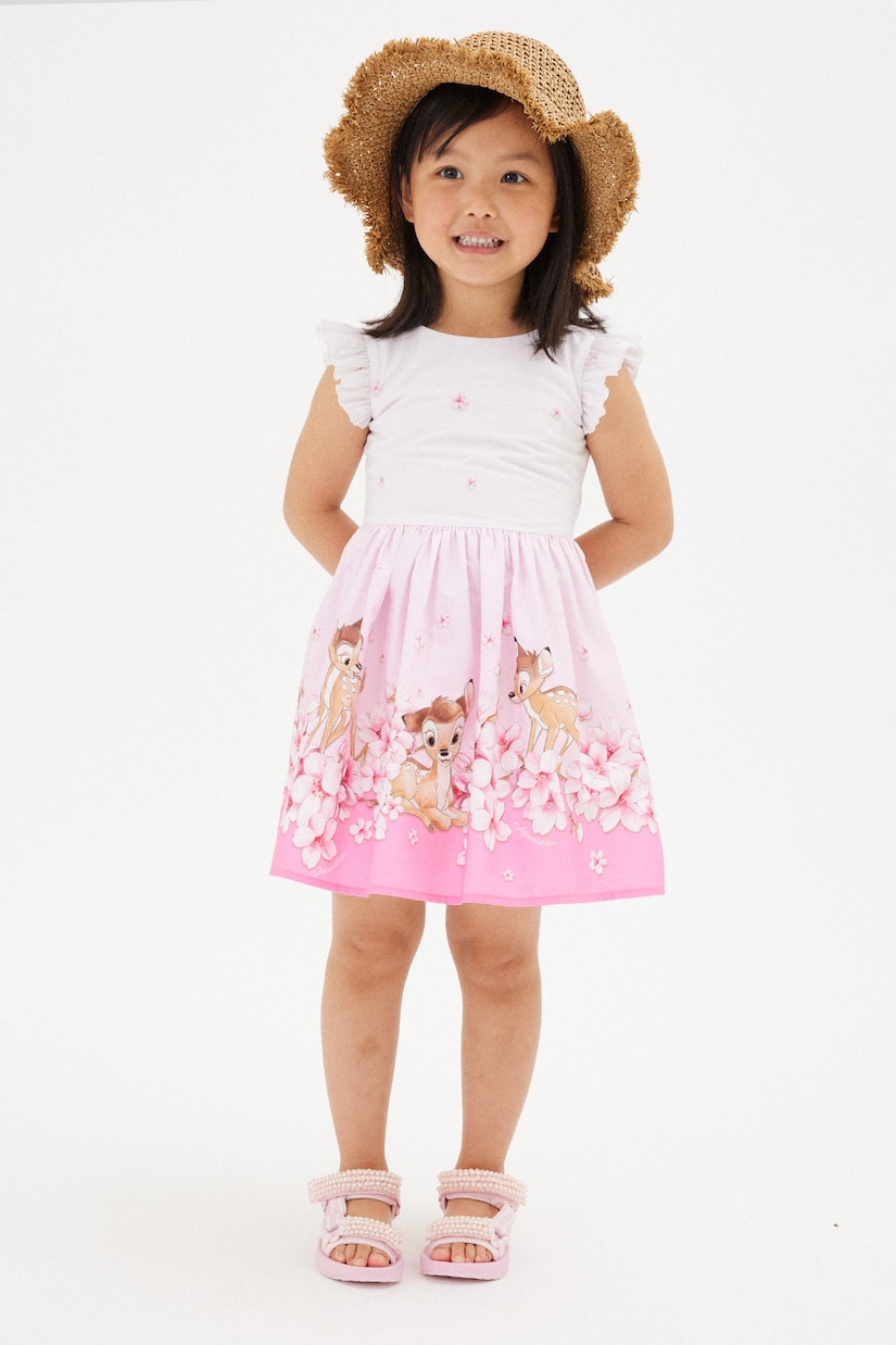 x Disney® - Abito in cotone con stampa | Monnalisa