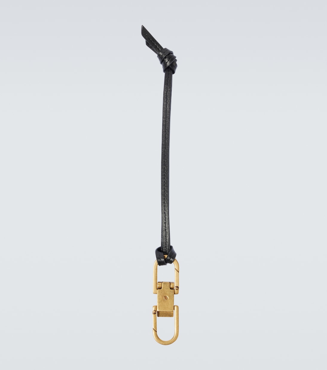 Porte-clés Kiss Kiss bordé de cuir | Saint Laurent