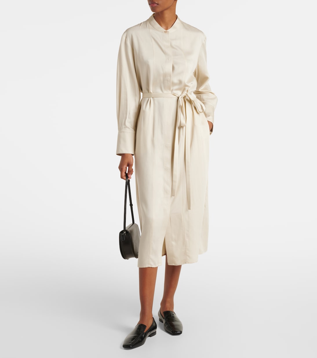 Vestido midi Rosan con cinturón | Joseph