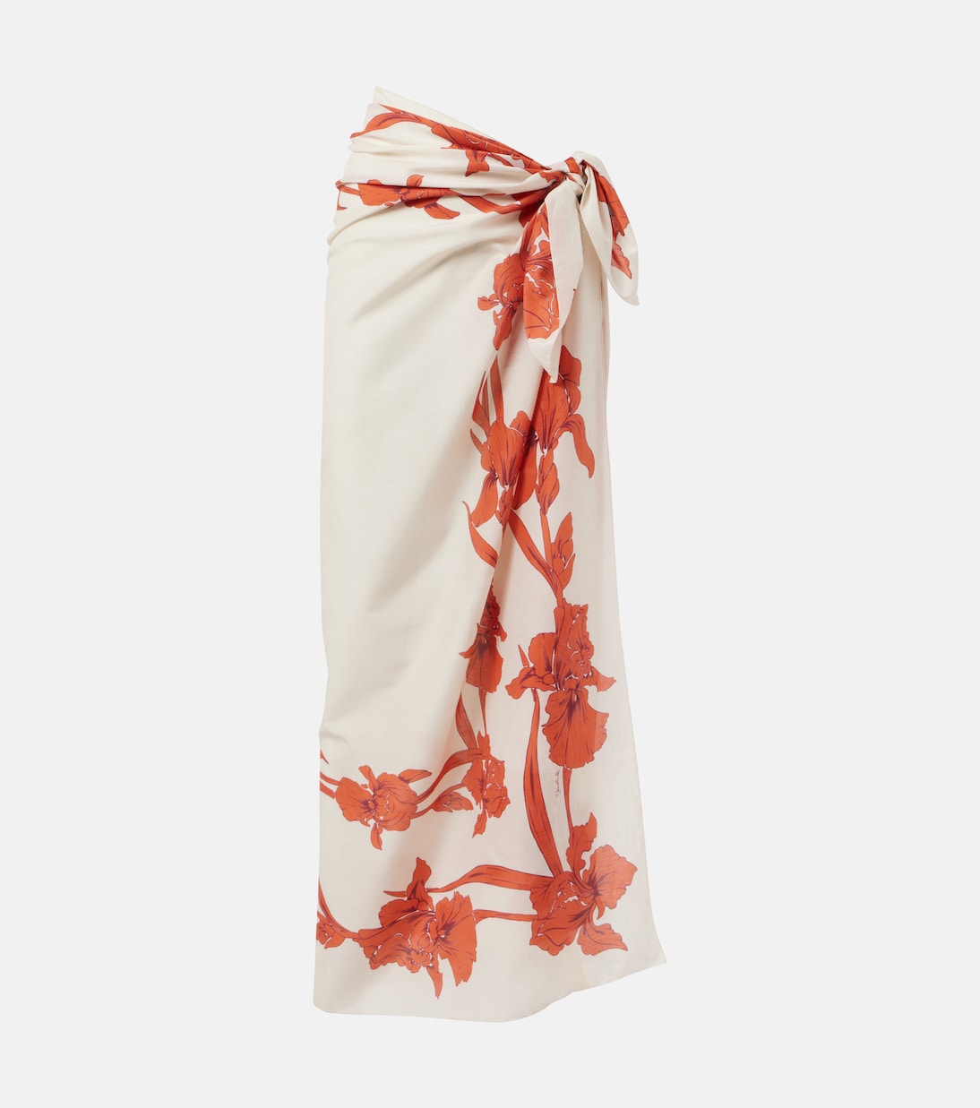 Pareo de algodón y seda floral | La DoubleJ