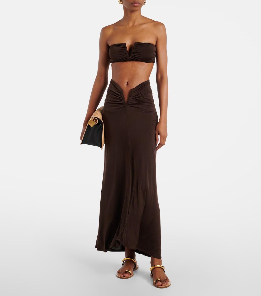 Falda larga Skyla fruncida | Jade Swim