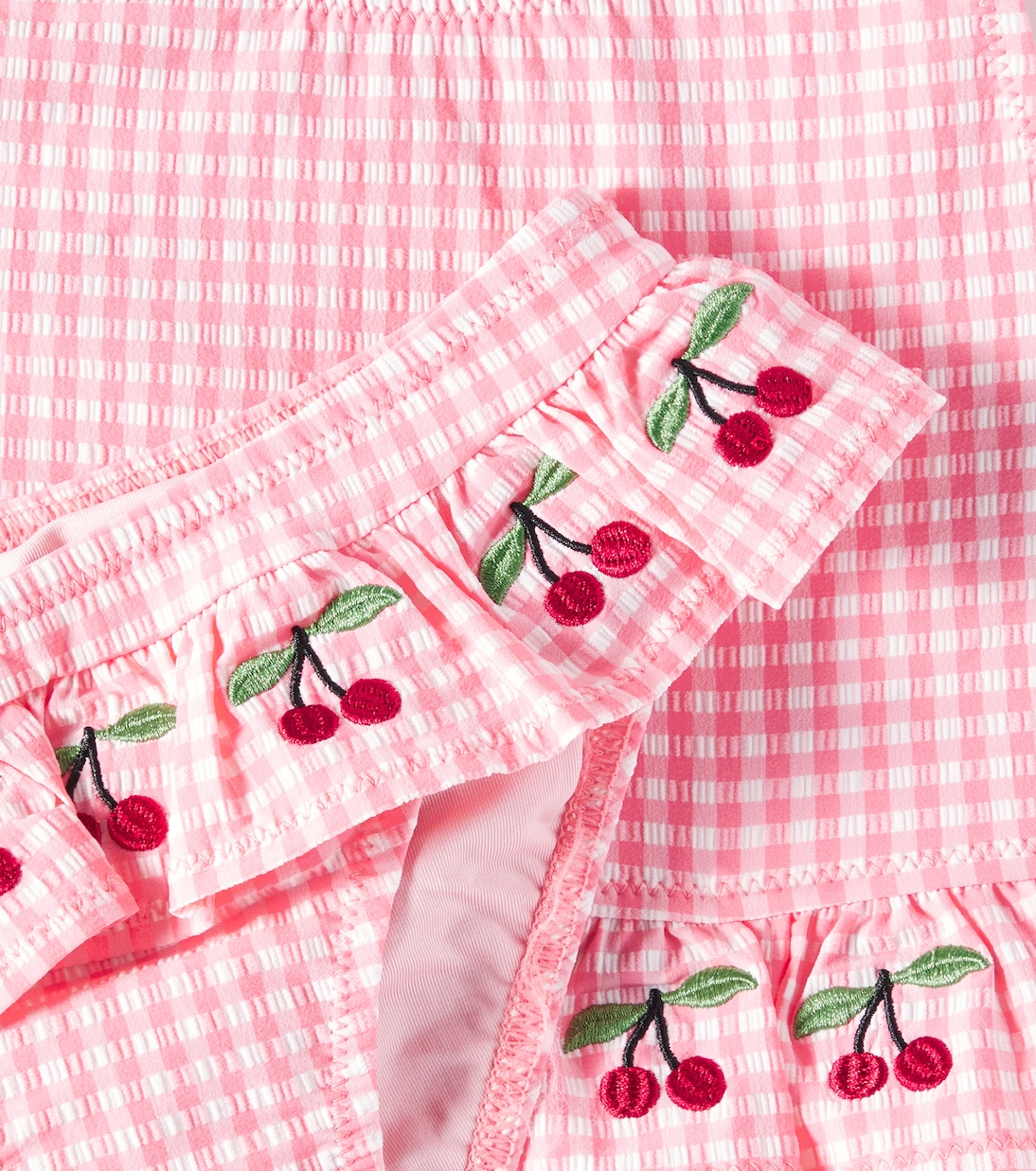 Soline embroidered gingham bikini | Konges Sløjd