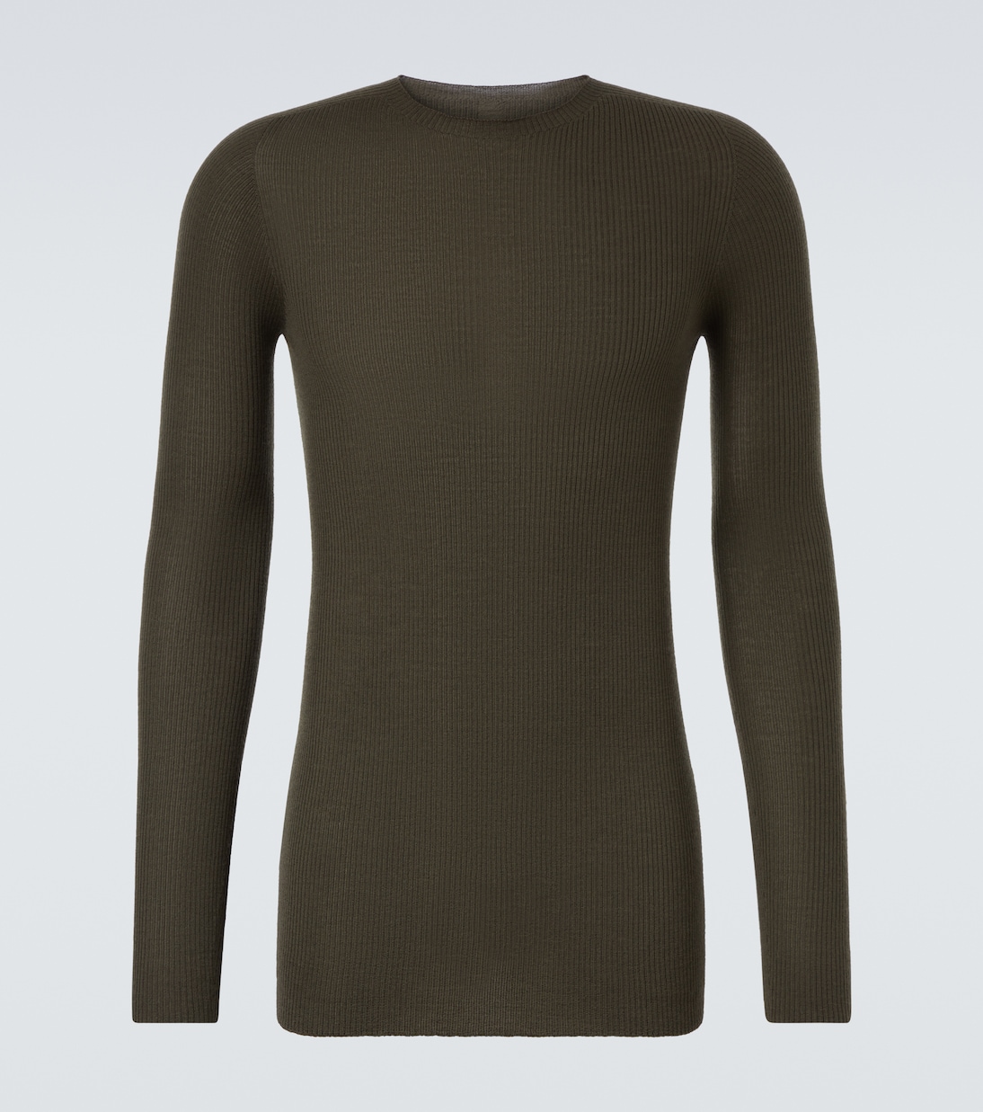 Ribbed-knit virgin wool sweater | Rick Owens