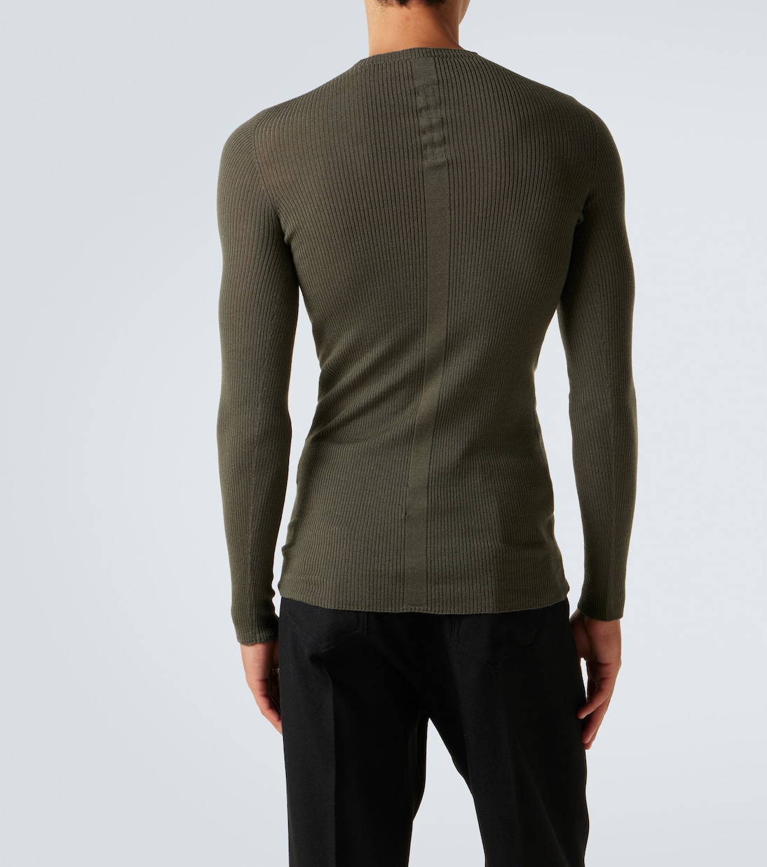 Ribbed-knit virgin wool sweater | Rick Owens
