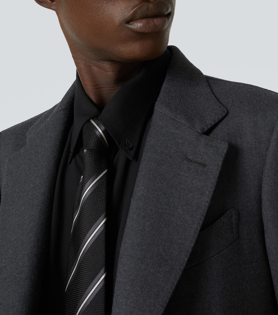Striped silk tie | Tom Ford