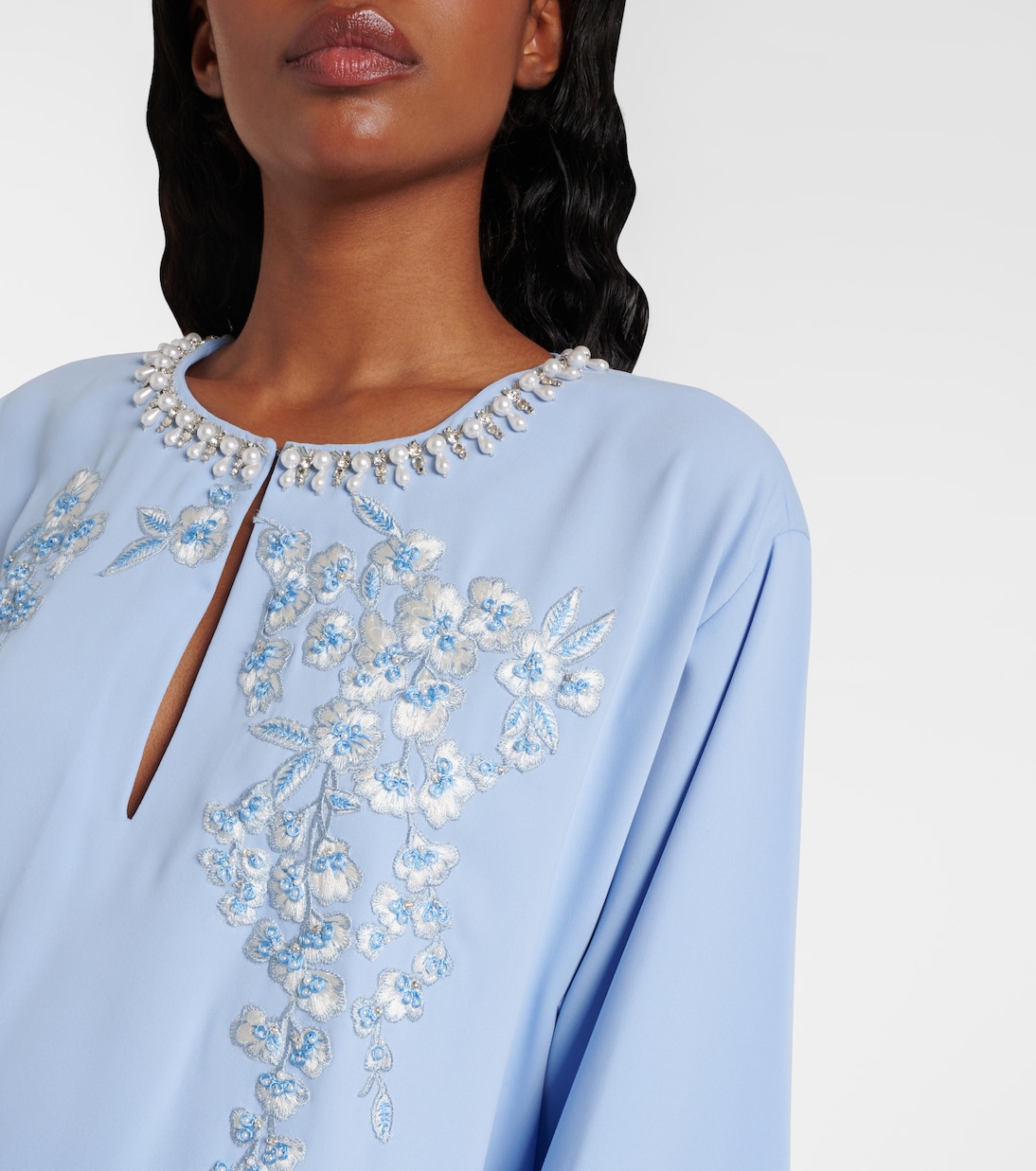 Verzierter Kaftan aus Crêpe | Carolina Herrera