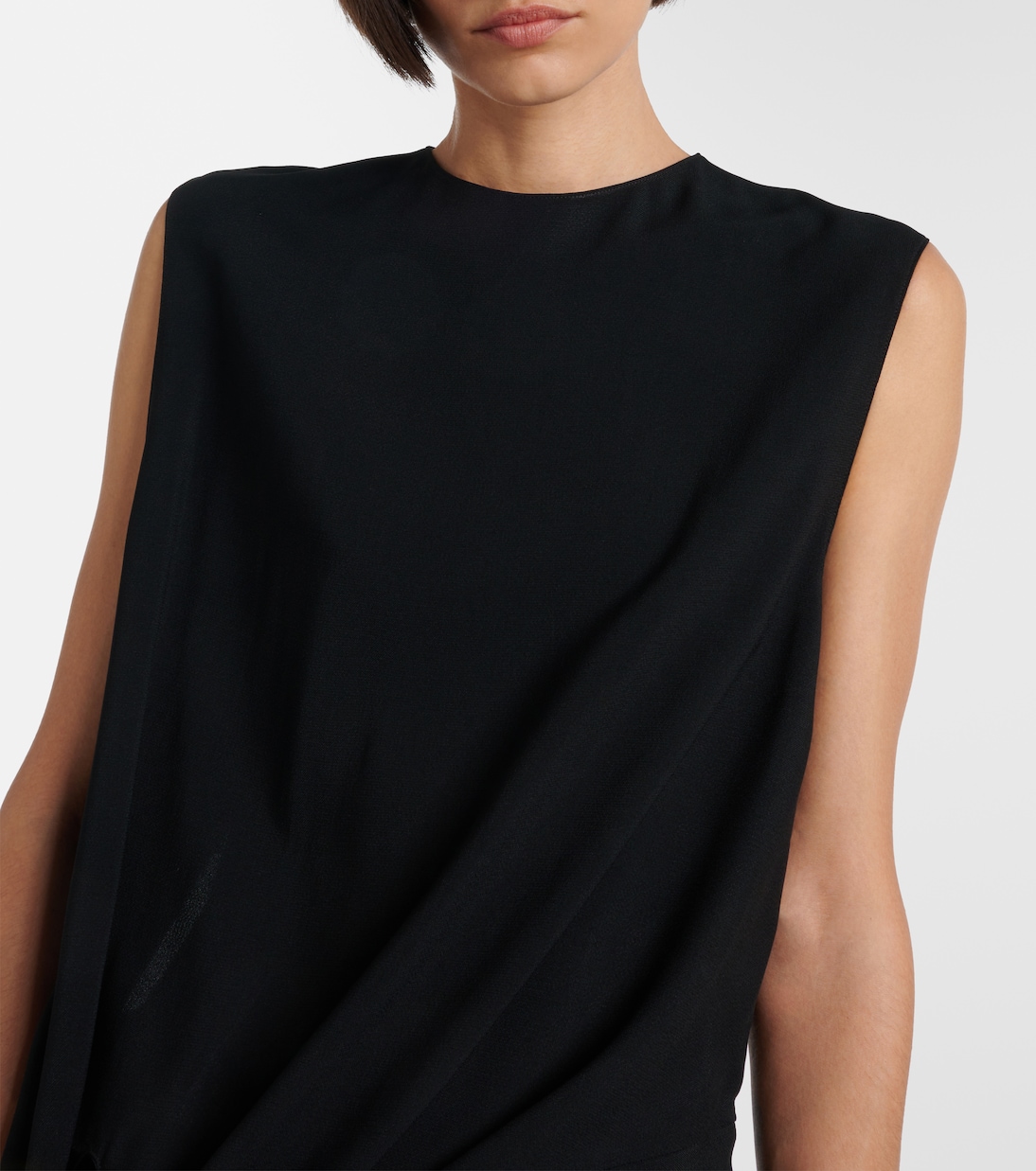 Tie gathered jersey jumpsuit | Alaïa