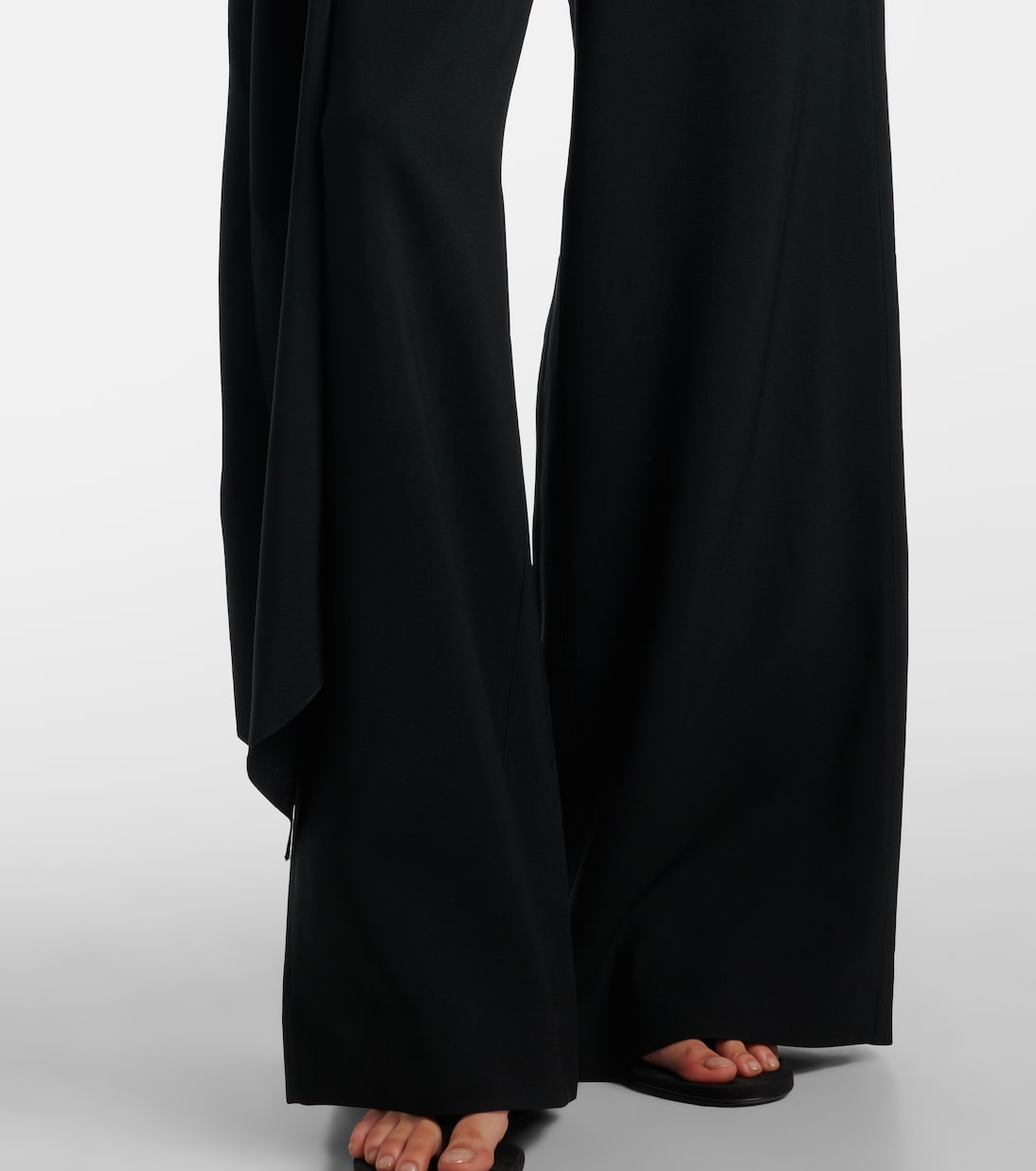 Tie gathered jersey jumpsuit | Alaïa
