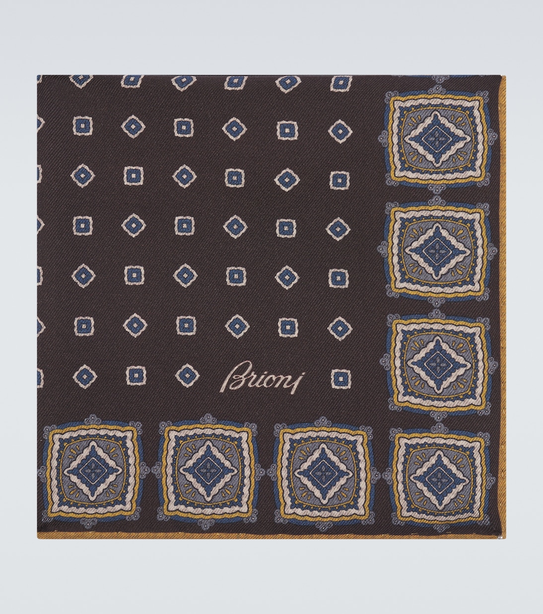 핸드롤 실크 행커치프 | Brioni