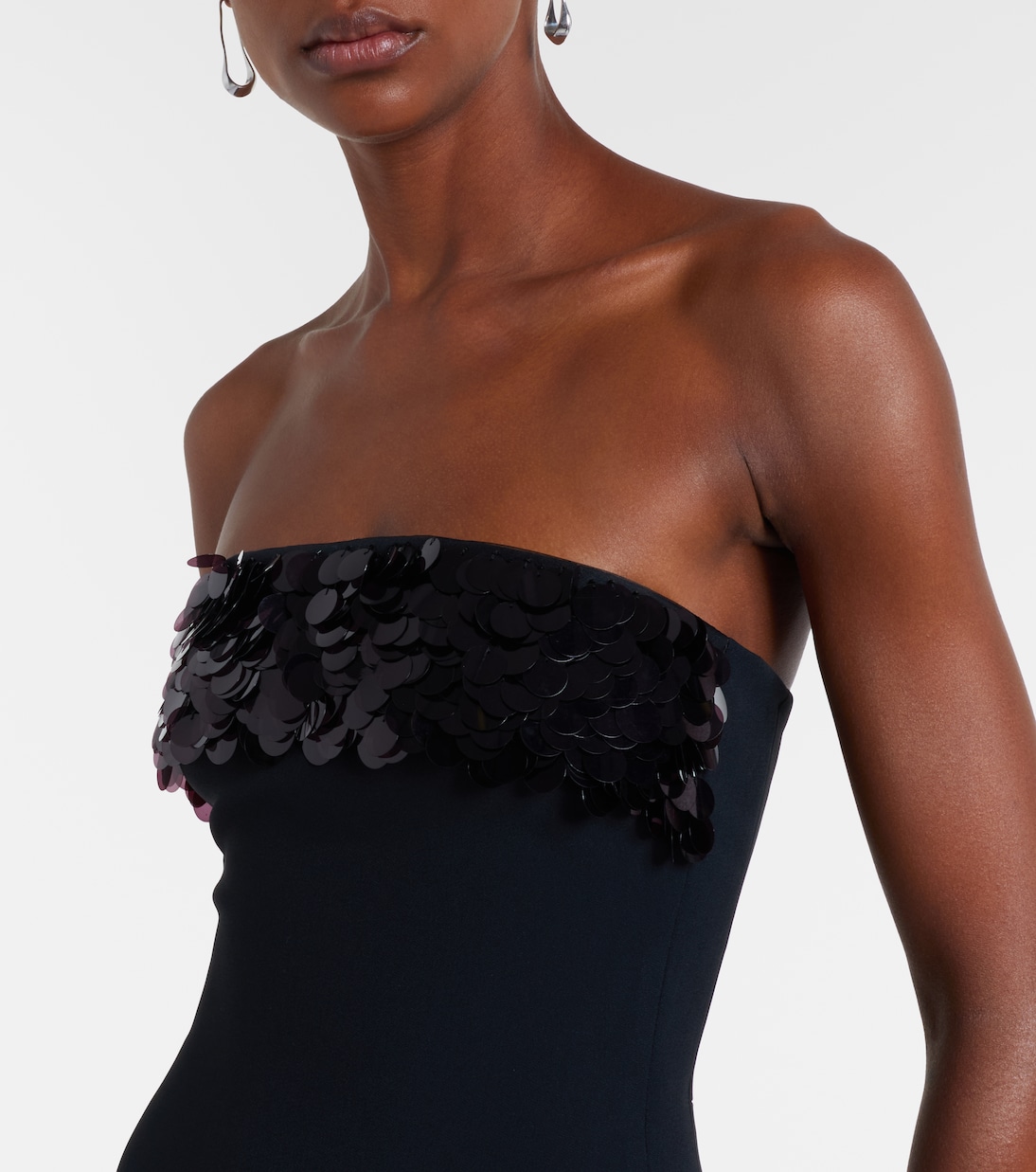 Sequined strapless gown | David Koma