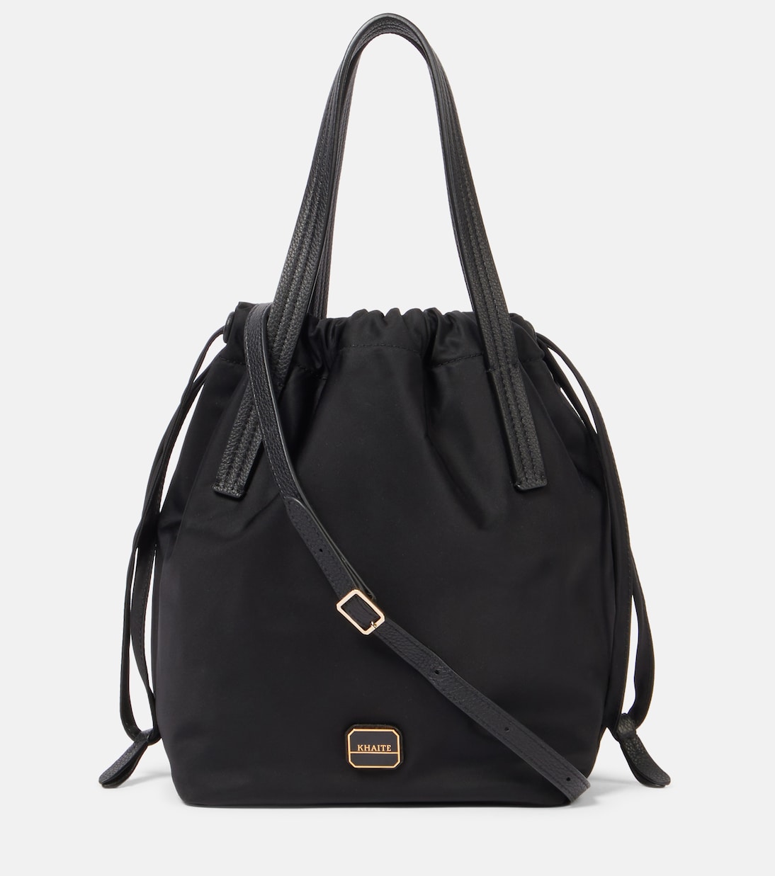 Rory Medium leather-trimmed bucket bag | Khaite