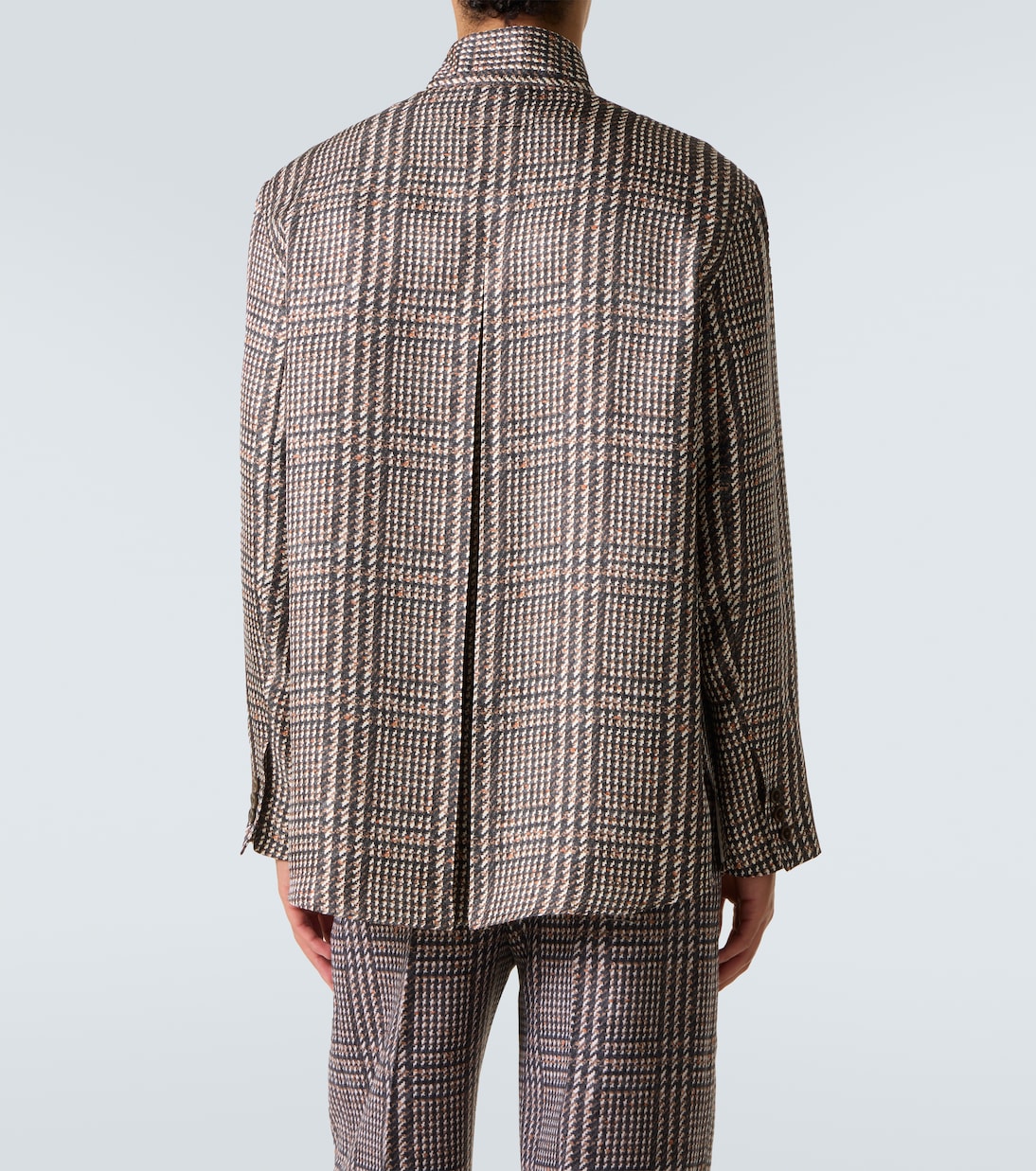 Prince of Wales check silk shirt | Zegna