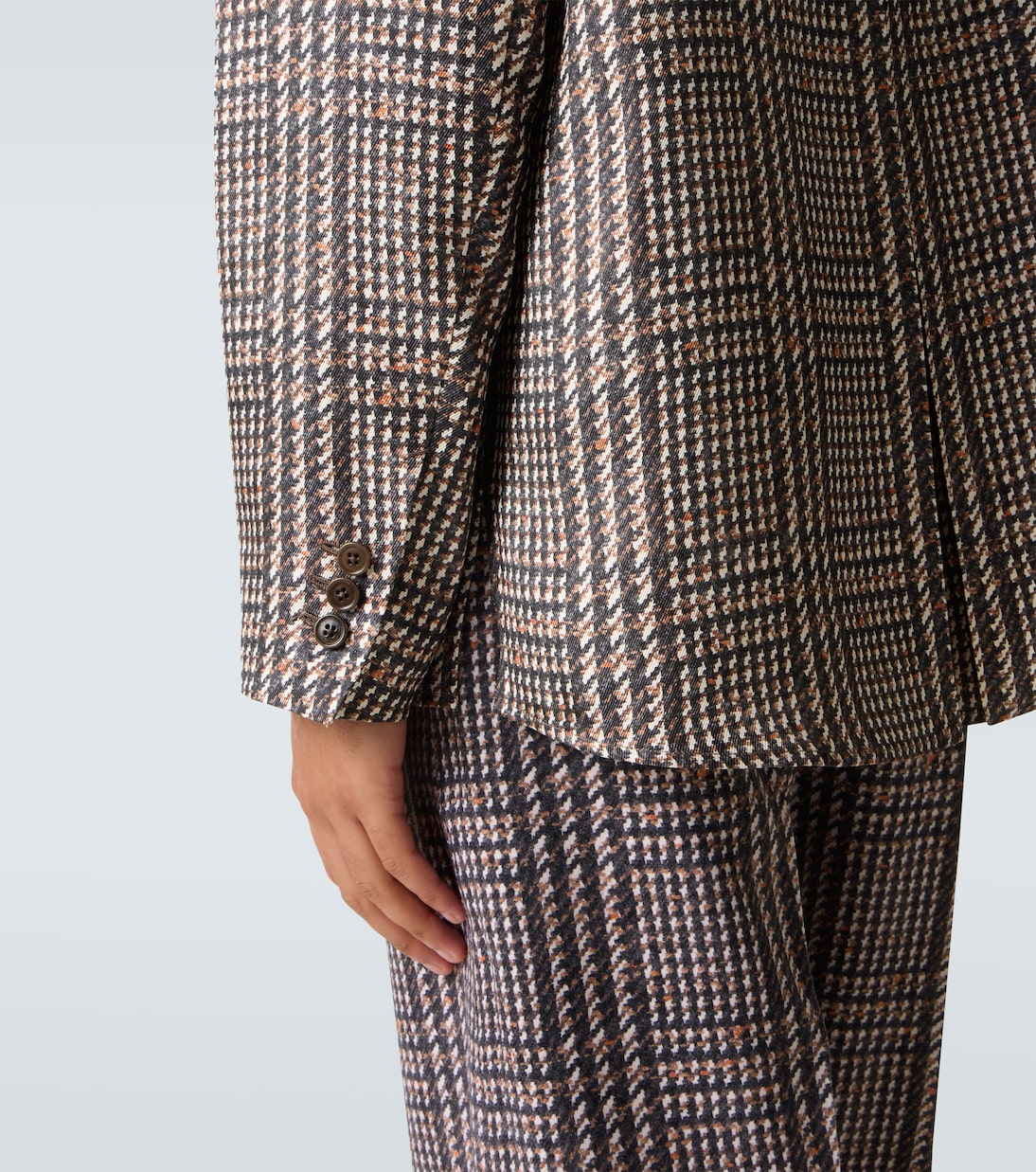 Prince of Wales check silk shirt | Zegna