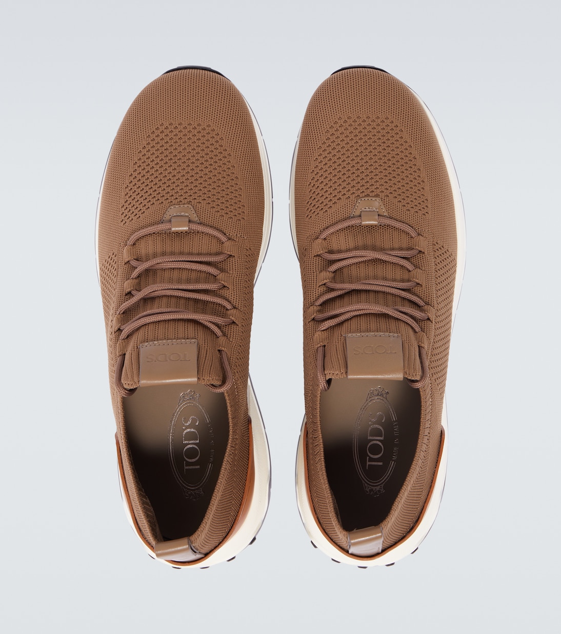 Leather-trimmed sneakers | Tod's