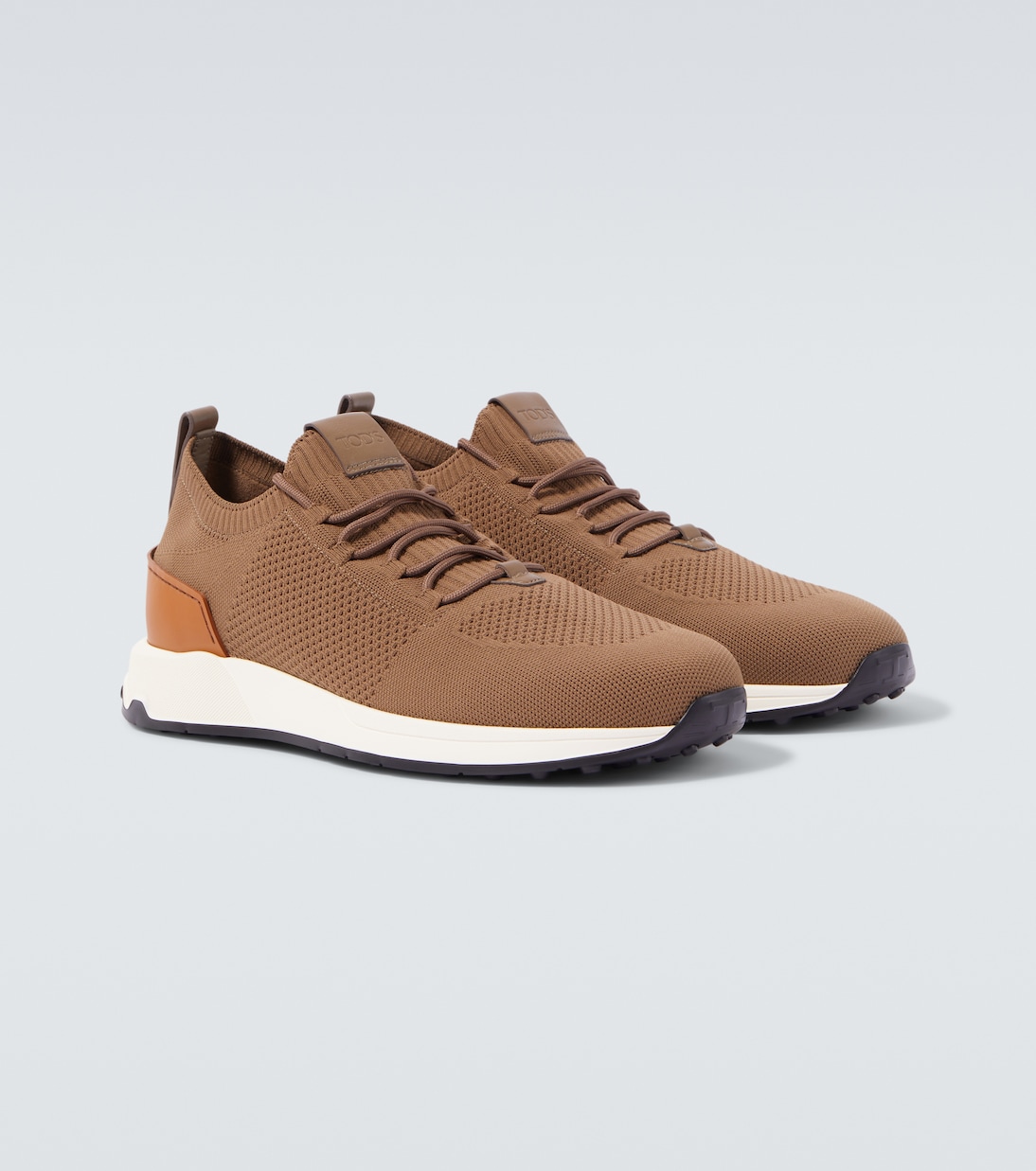 Leather-trimmed sneakers | Tod's
