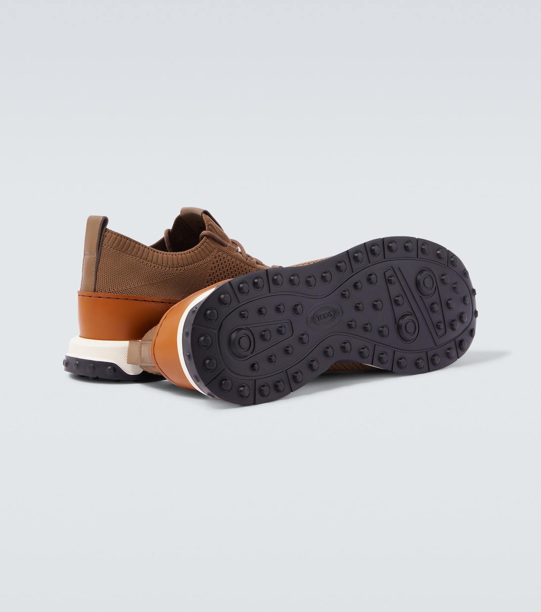 Leather-trimmed sneakers | Tod's