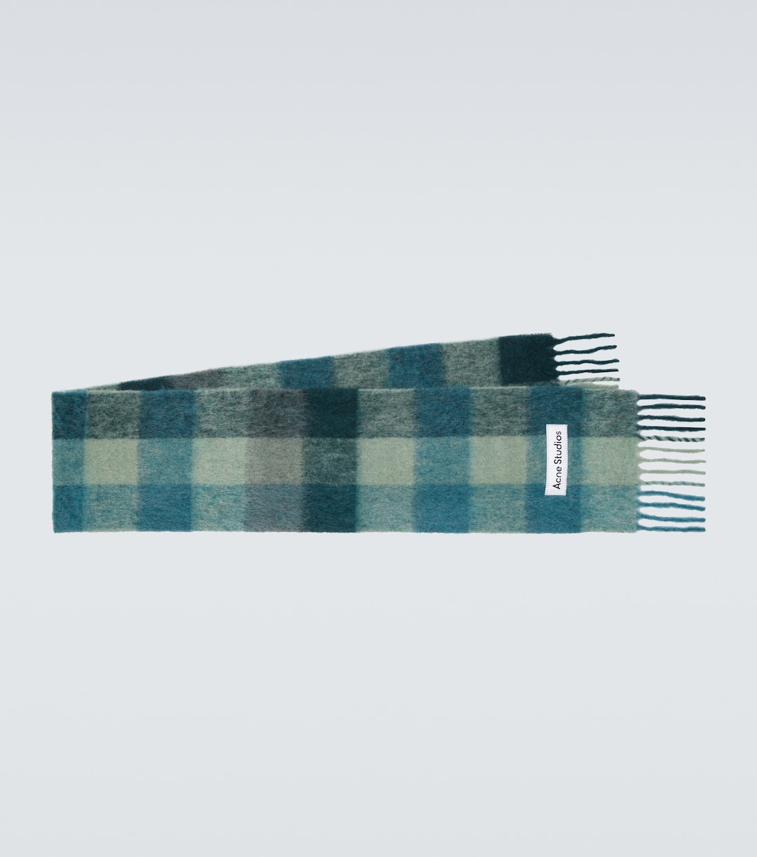 Checked alpaca and wool-blend scarf | Acne Studios