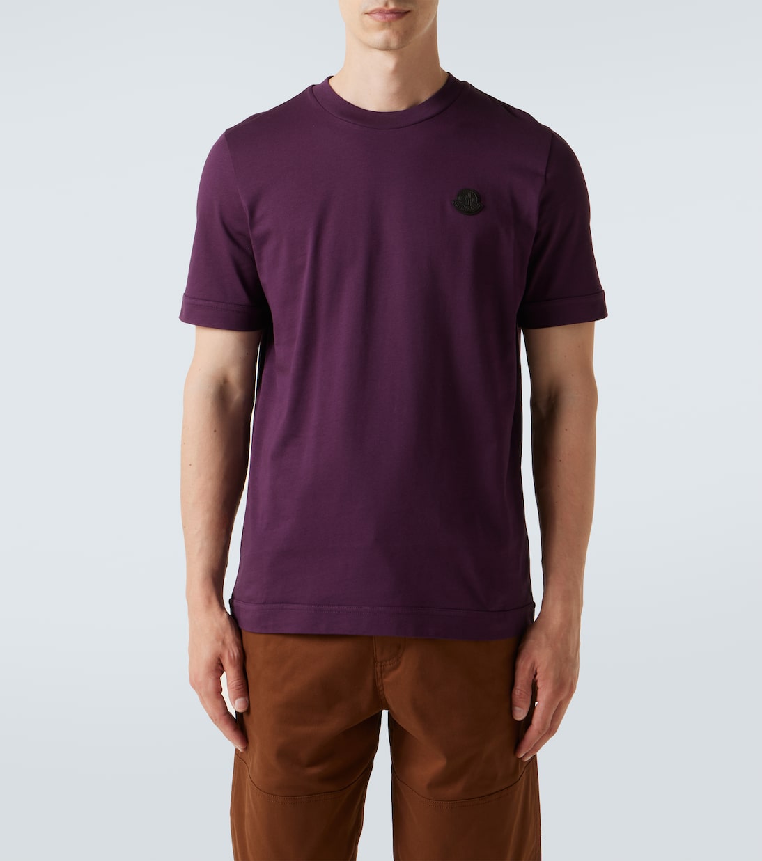 Camiseta de jersey de algodón con logo | Moncler