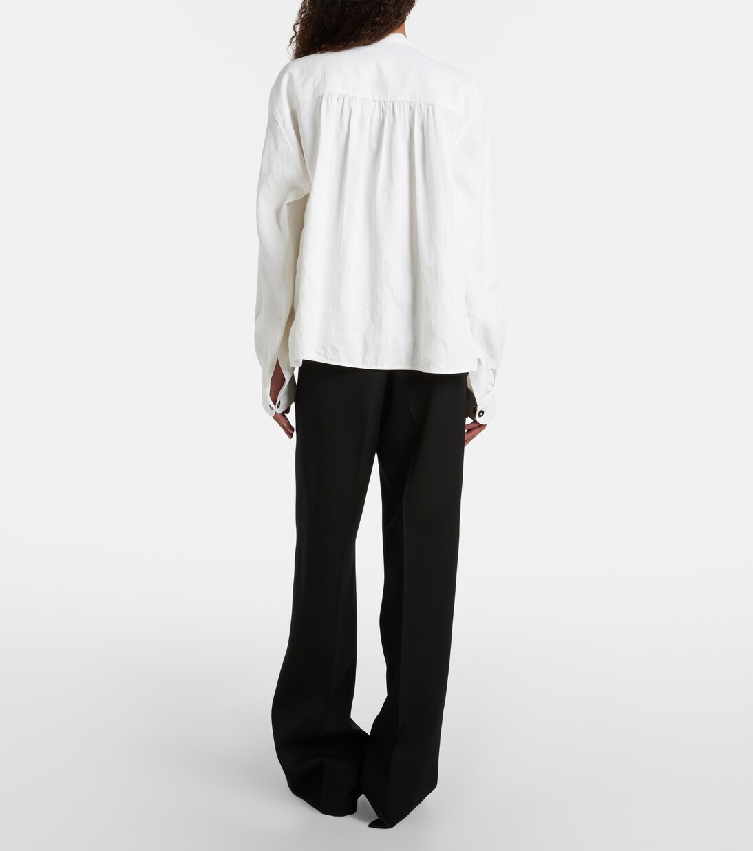 Low-rise wool straight pants | Jil Sander