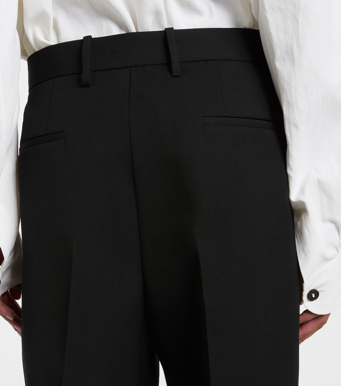 Low-rise wool straight pants | Jil Sander