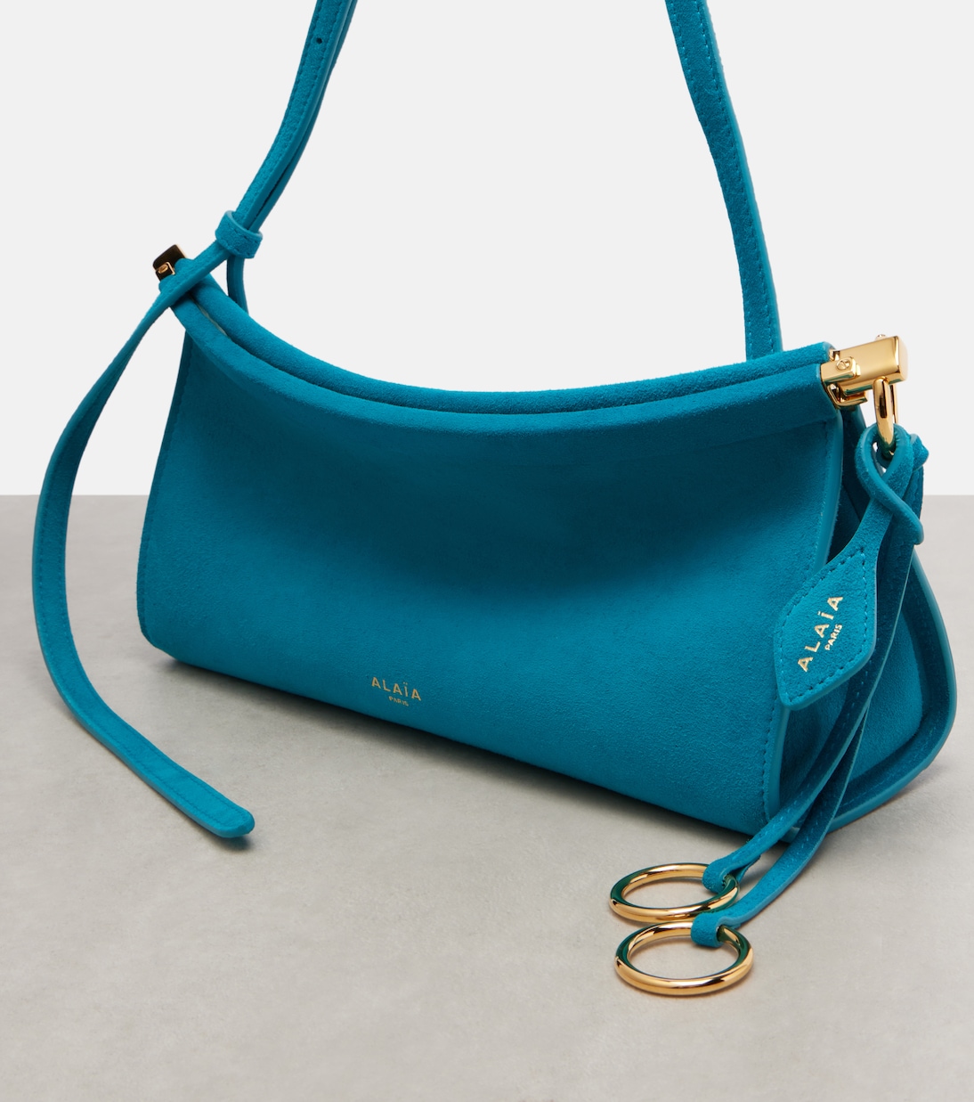 Le Click Small suede shoulder bag | Alaïa