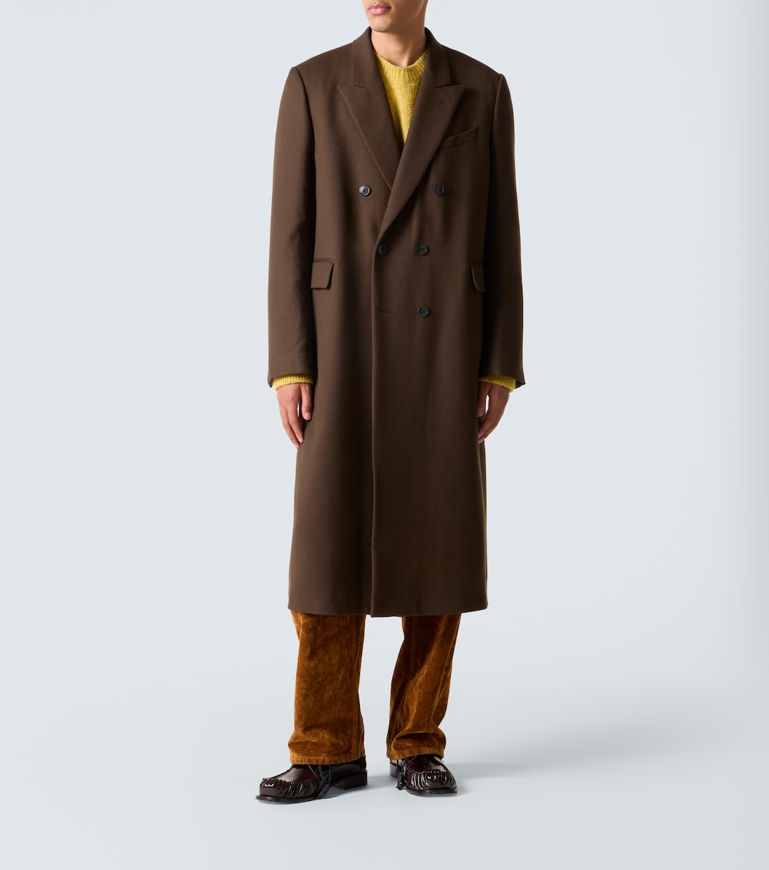 Abrigo cruzado de lana | Dries Van Noten