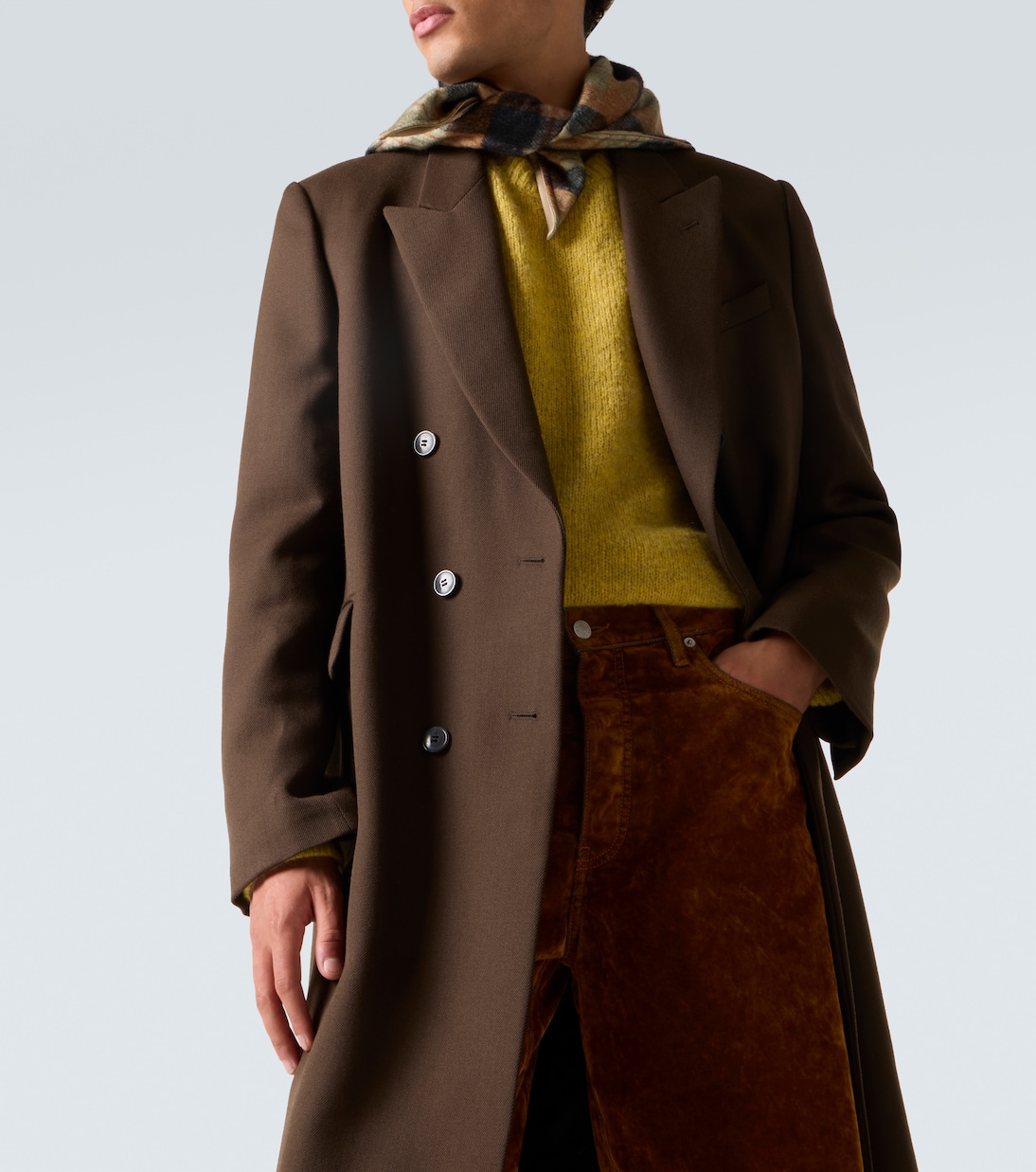 Abrigo cruzado de lana | Dries Van Noten