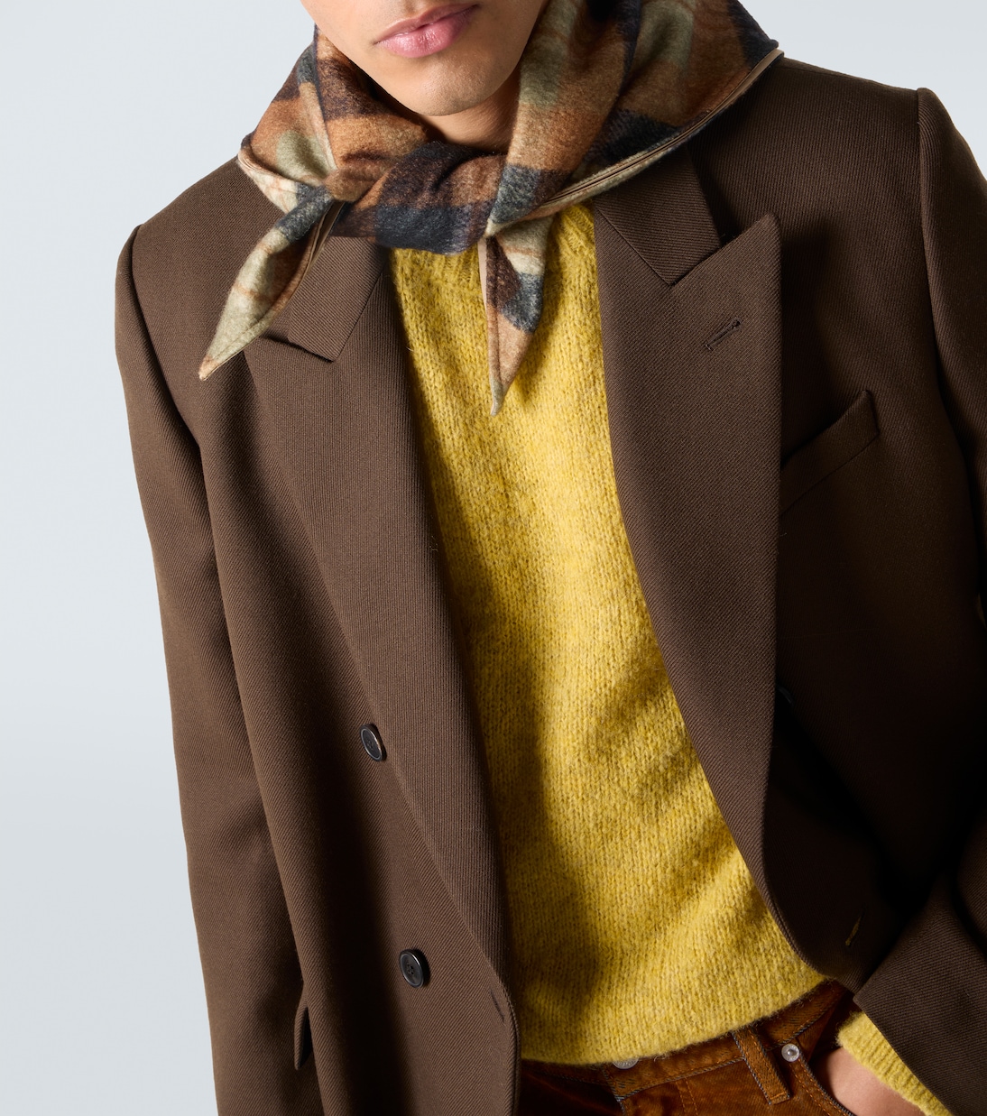 Abrigo cruzado de lana | Dries Van Noten