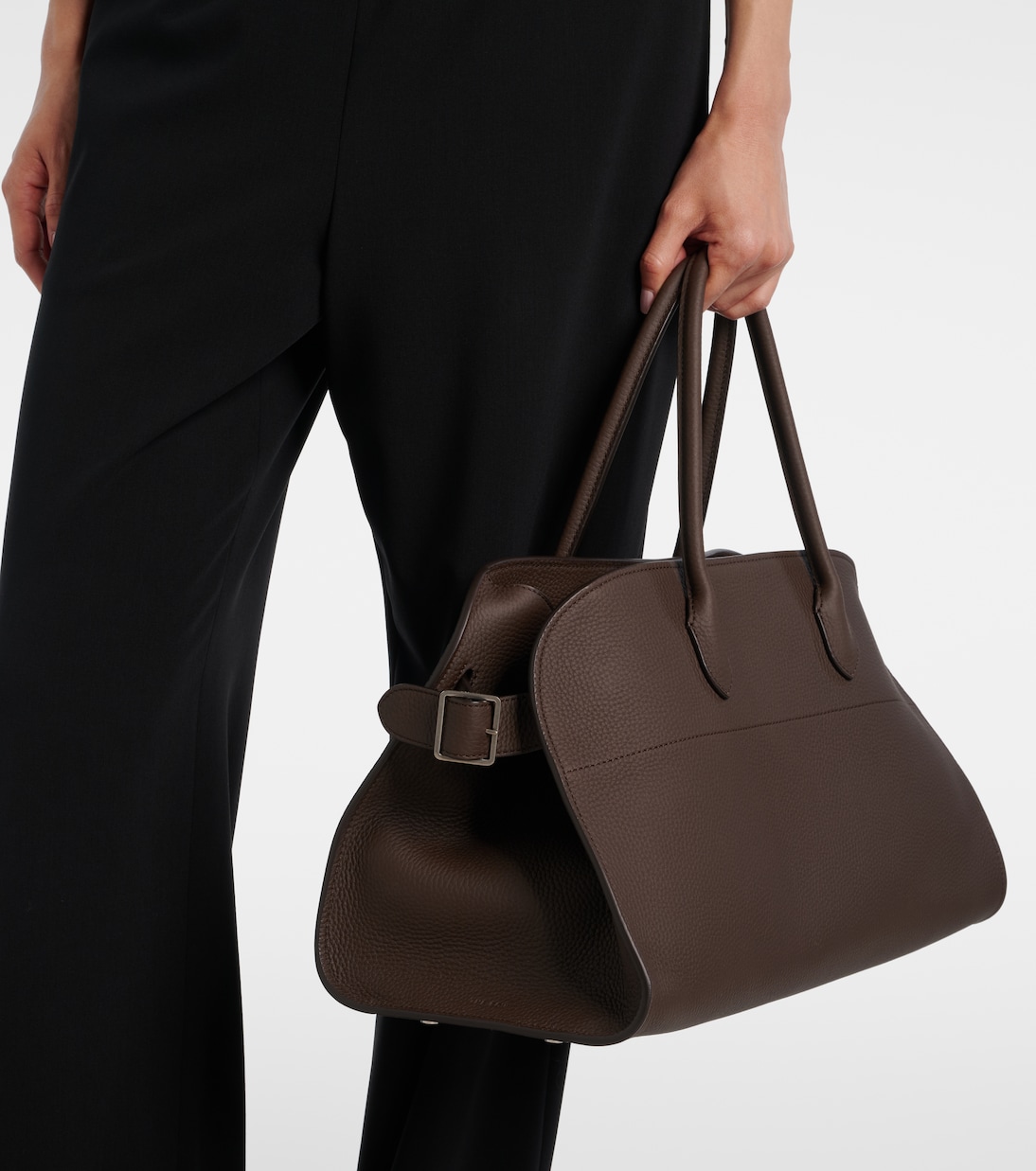 Margaux Medium leather tote bag | The Row