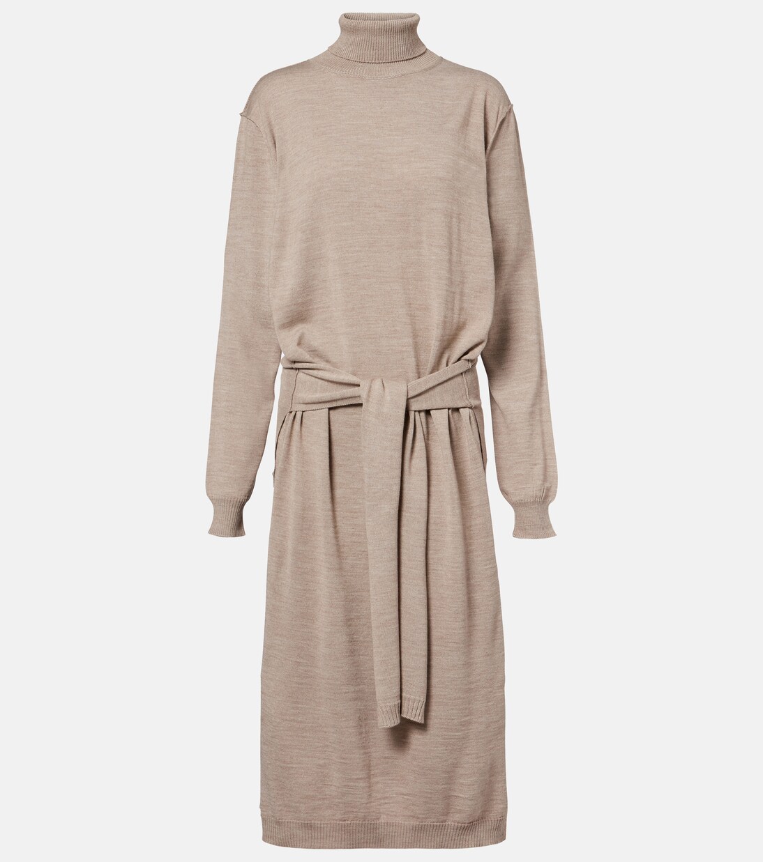 Turtleneck wool-blend midi dress | Lemaire