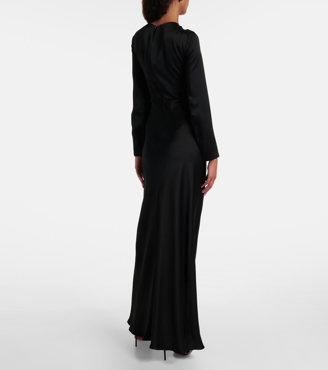 Bird satin maxi dress | Max Mara