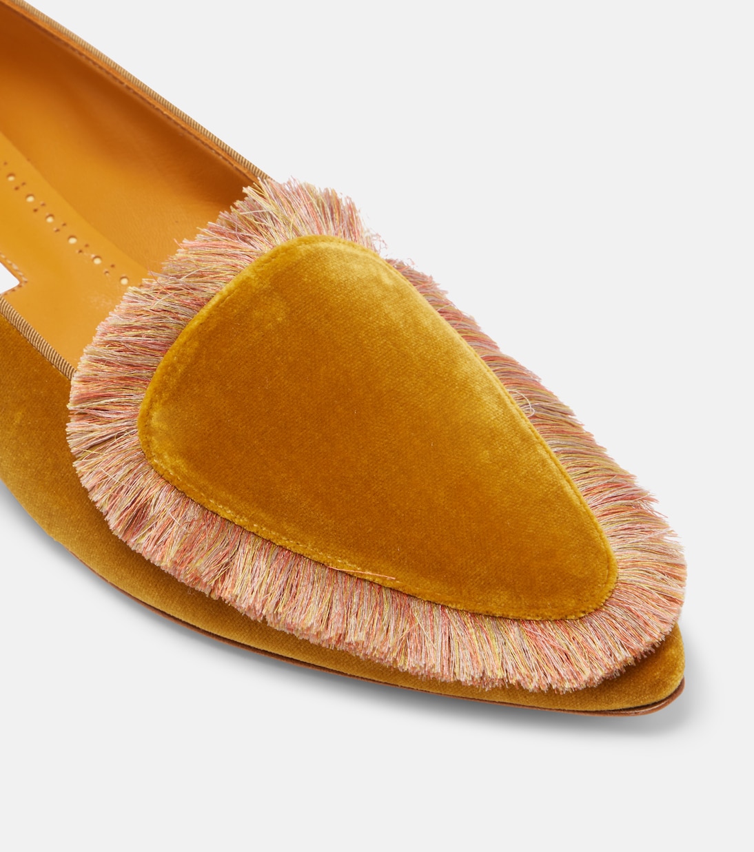 Agofran fringed velvet loafers | Manolo Blahnik