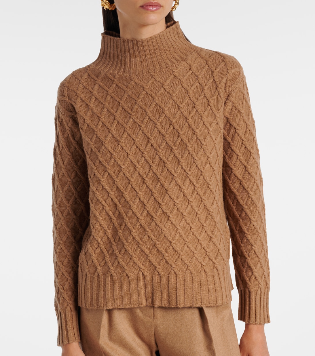 بلوفر من وبر الجمل بياقة عالية  | Max Mara