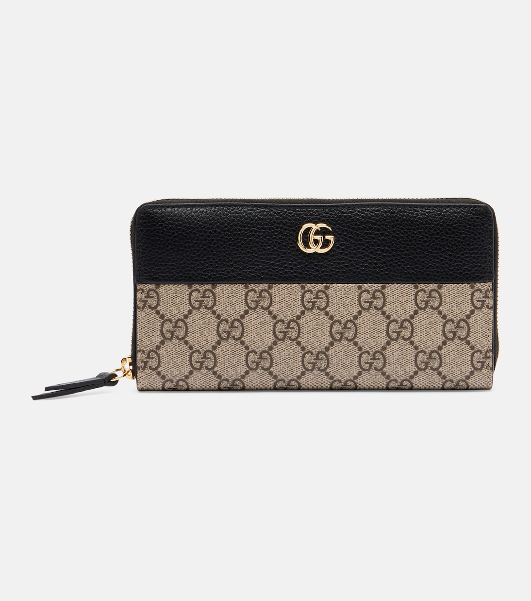 GG Marmont leather-trimmed wallet | Gucci