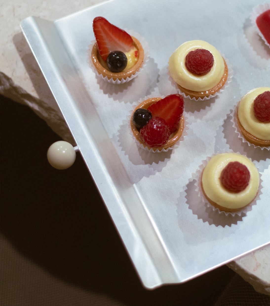 Embellished silver-plated tray | Natalia Criado