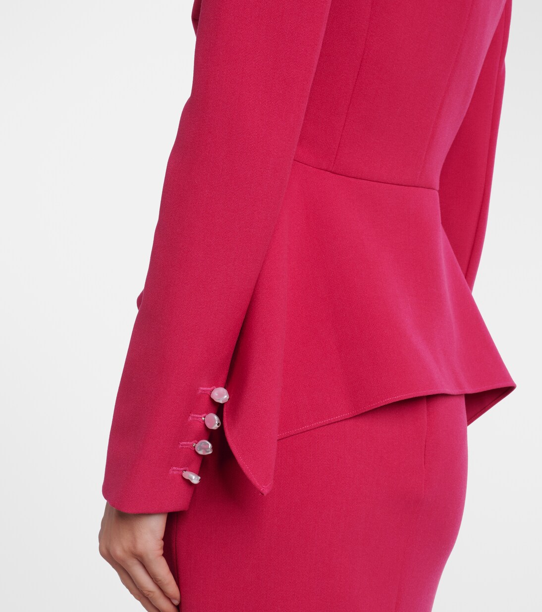 Peplum crêpe jacket | Roland Mouret