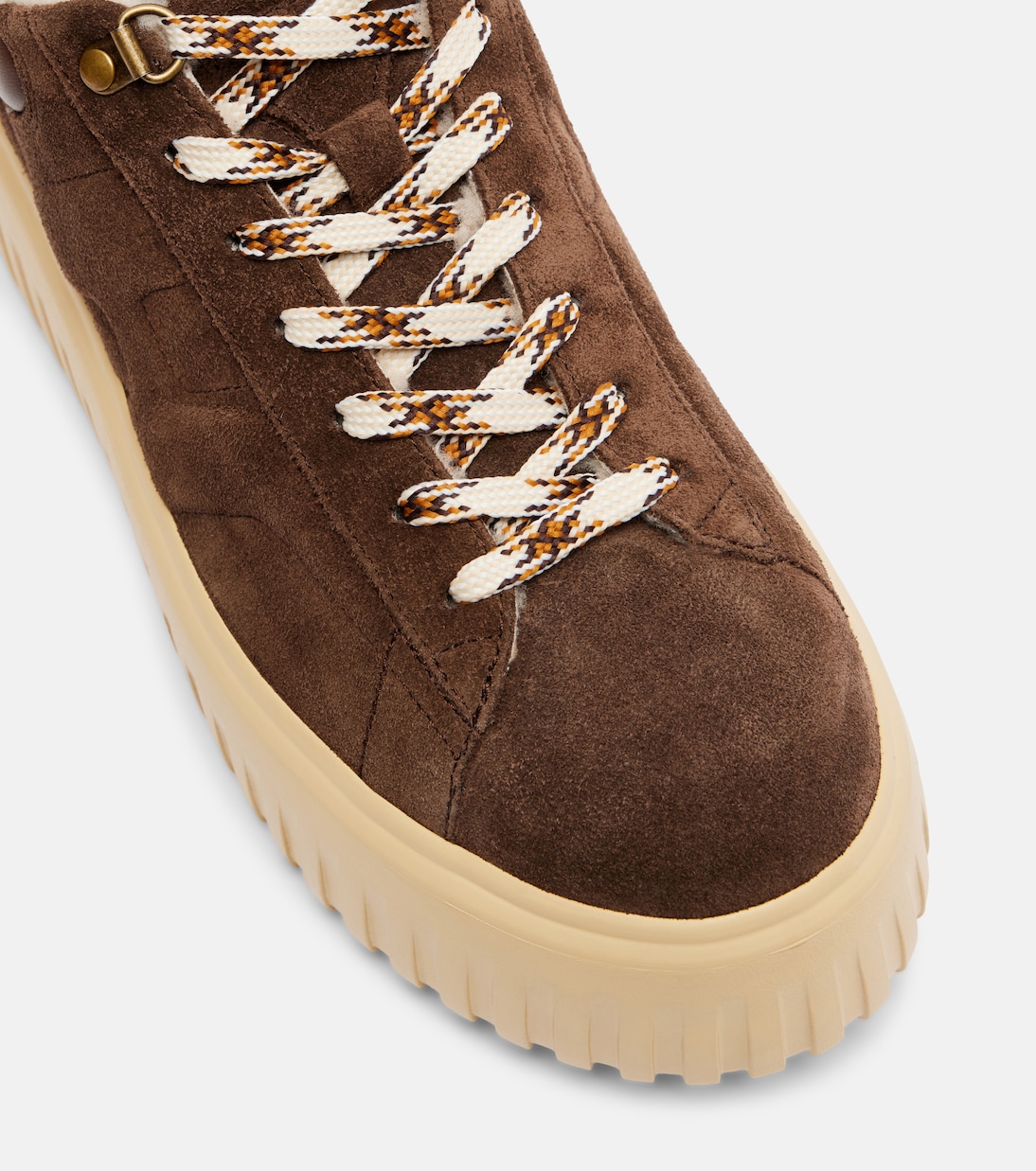H-Stripes suede platform sneakers | Hogan