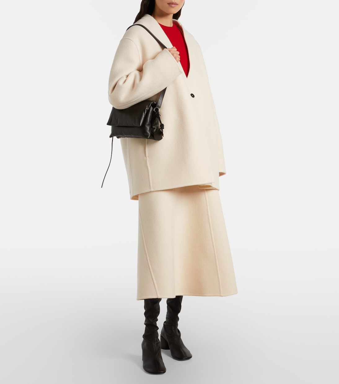 x Jil Sander leather crossbody bag | Moncler Genius