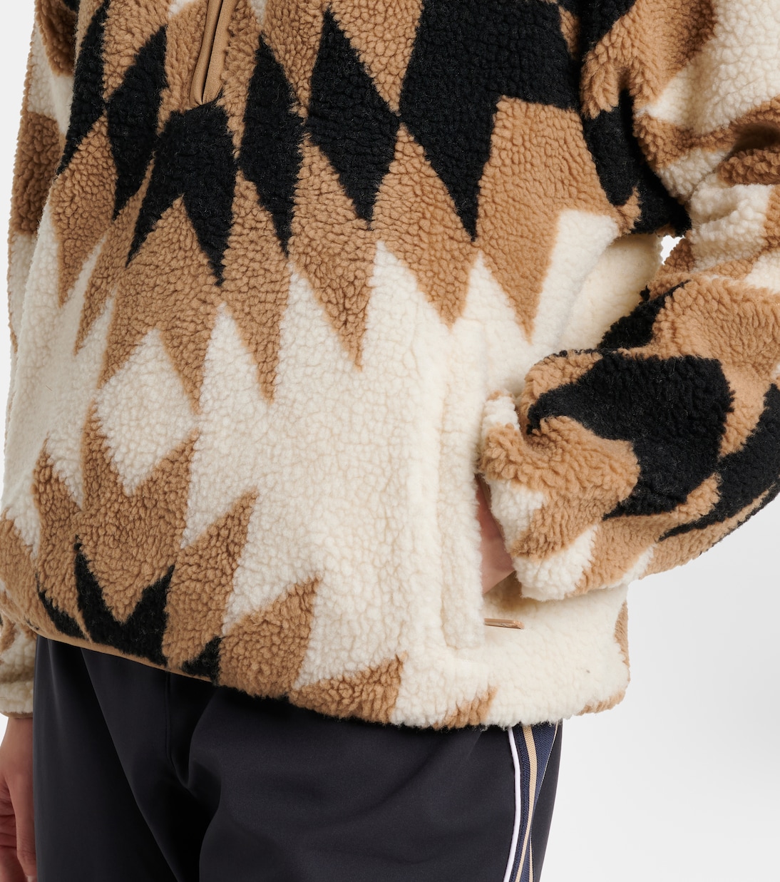 Harlow printed teddy jacket | The Upside