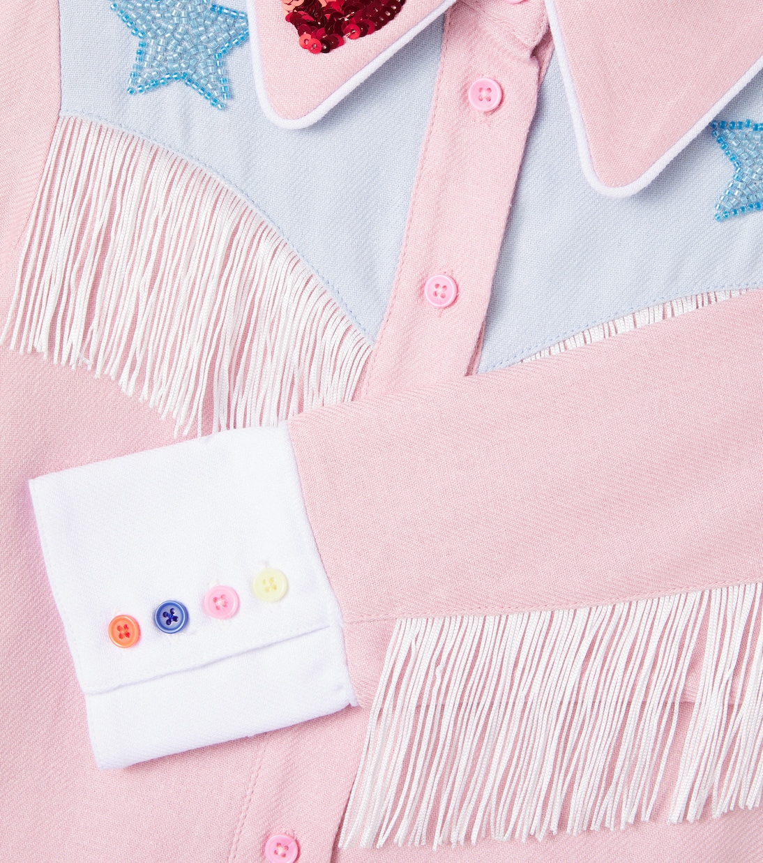 Camisa Lone Star con flecos adornada | Tutu Du Monde
