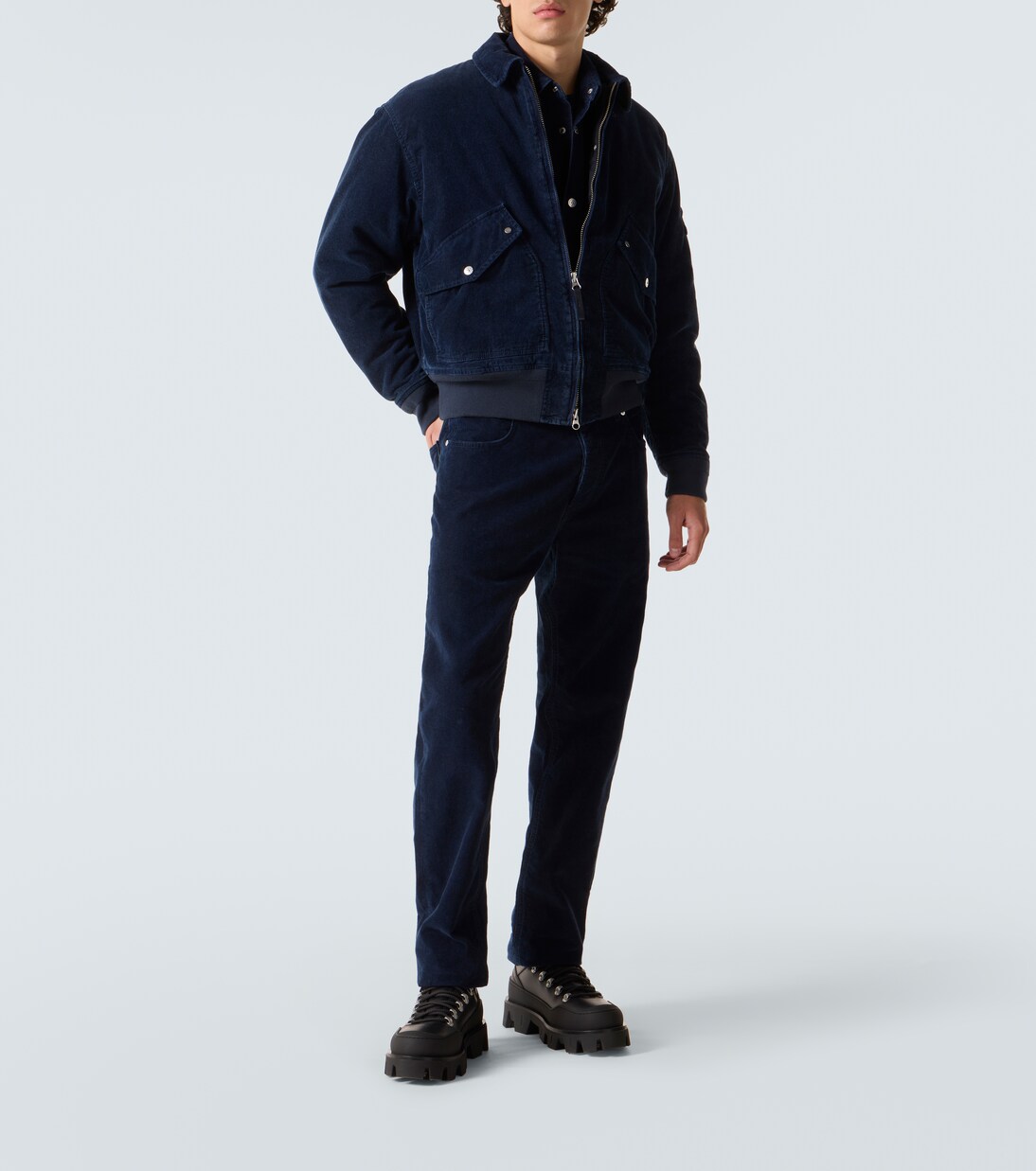 Compass cotton-blend corduroy blouson | Stone Island