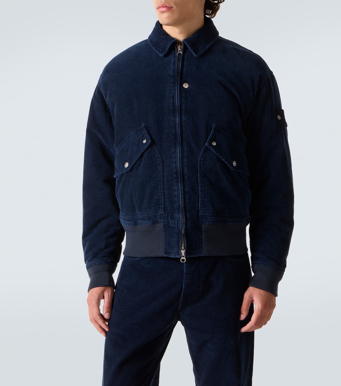 Compass cotton-blend corduroy blouson | Stone Island