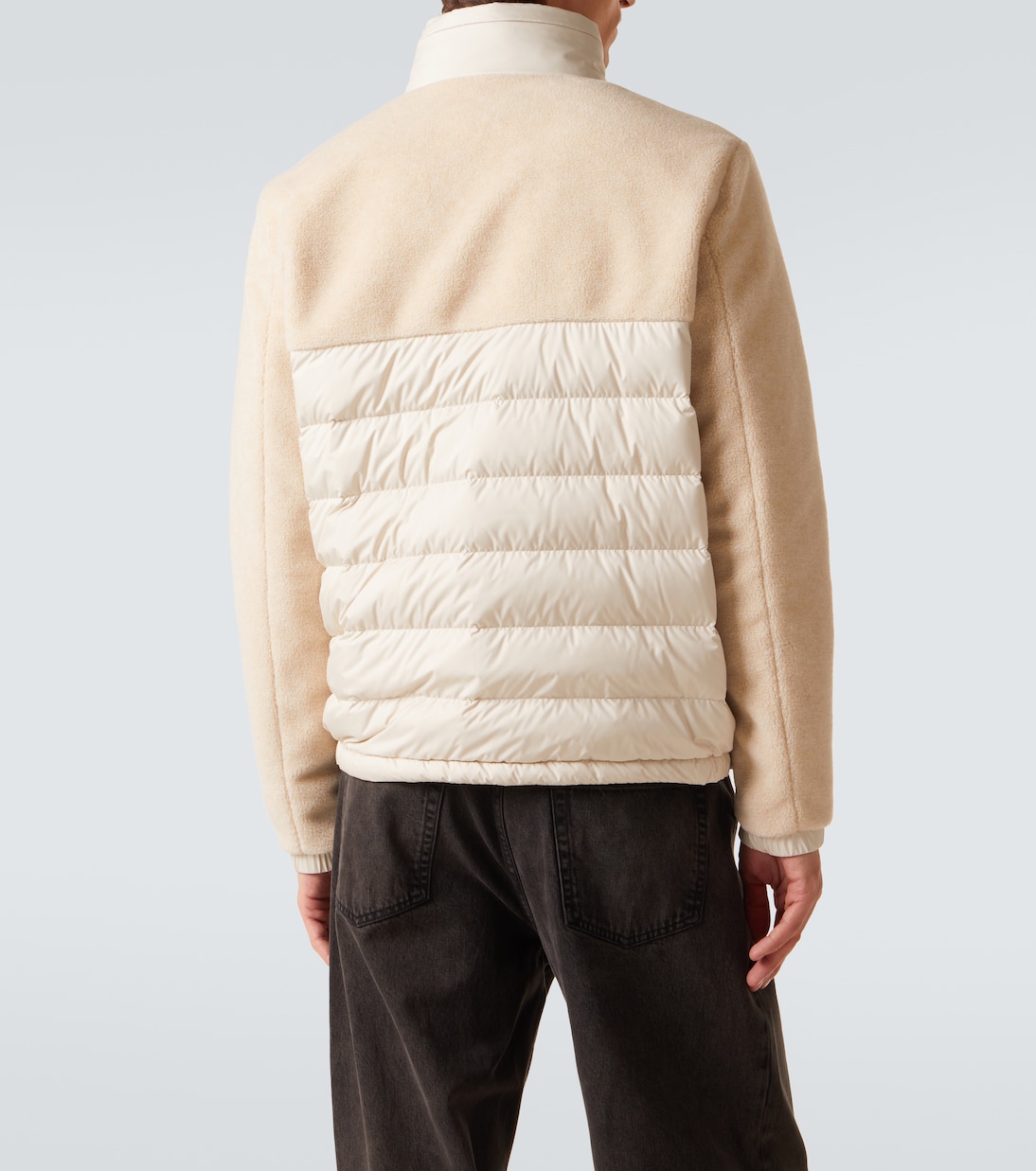 Mistral fleece-paneled down jacket | Moncler
