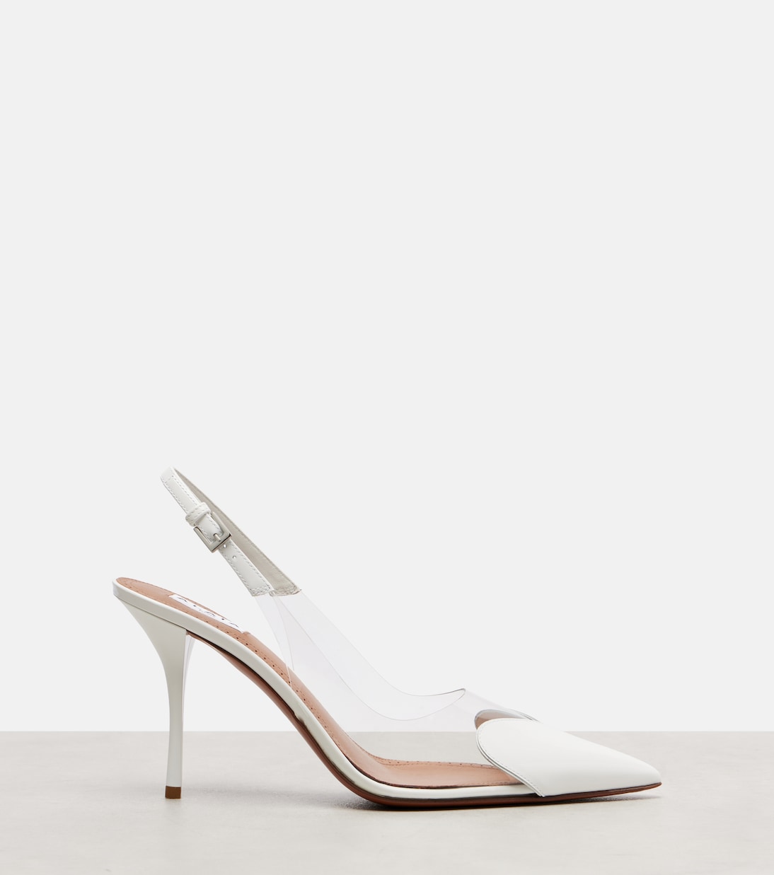 Le Cœur 90 patent leather slingback pumps | Alaïa