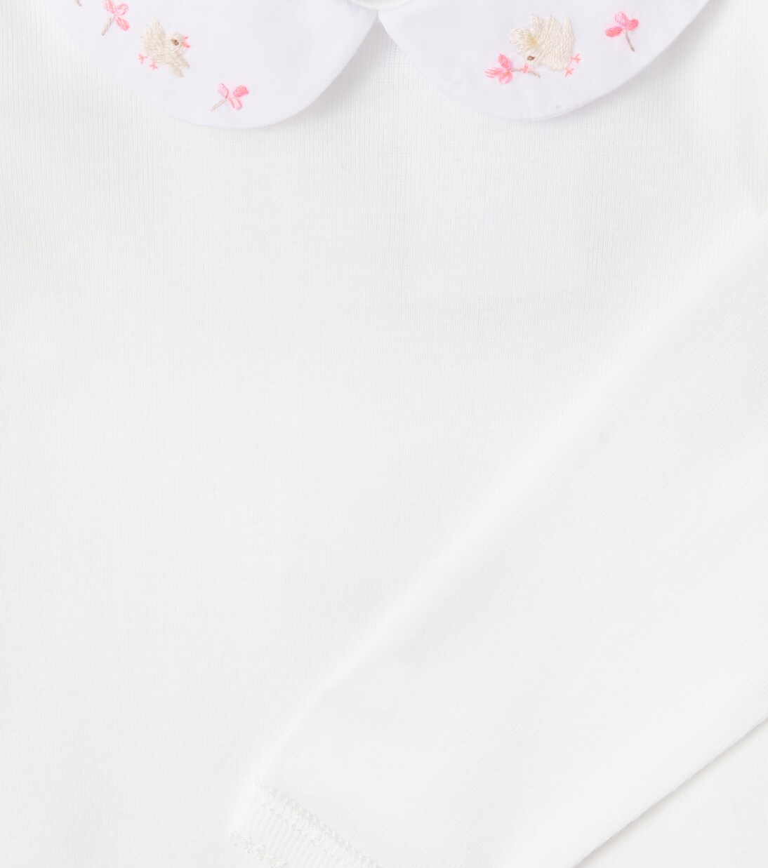 Baby Cygne embroidered cotton bodysuit | Bonpoint