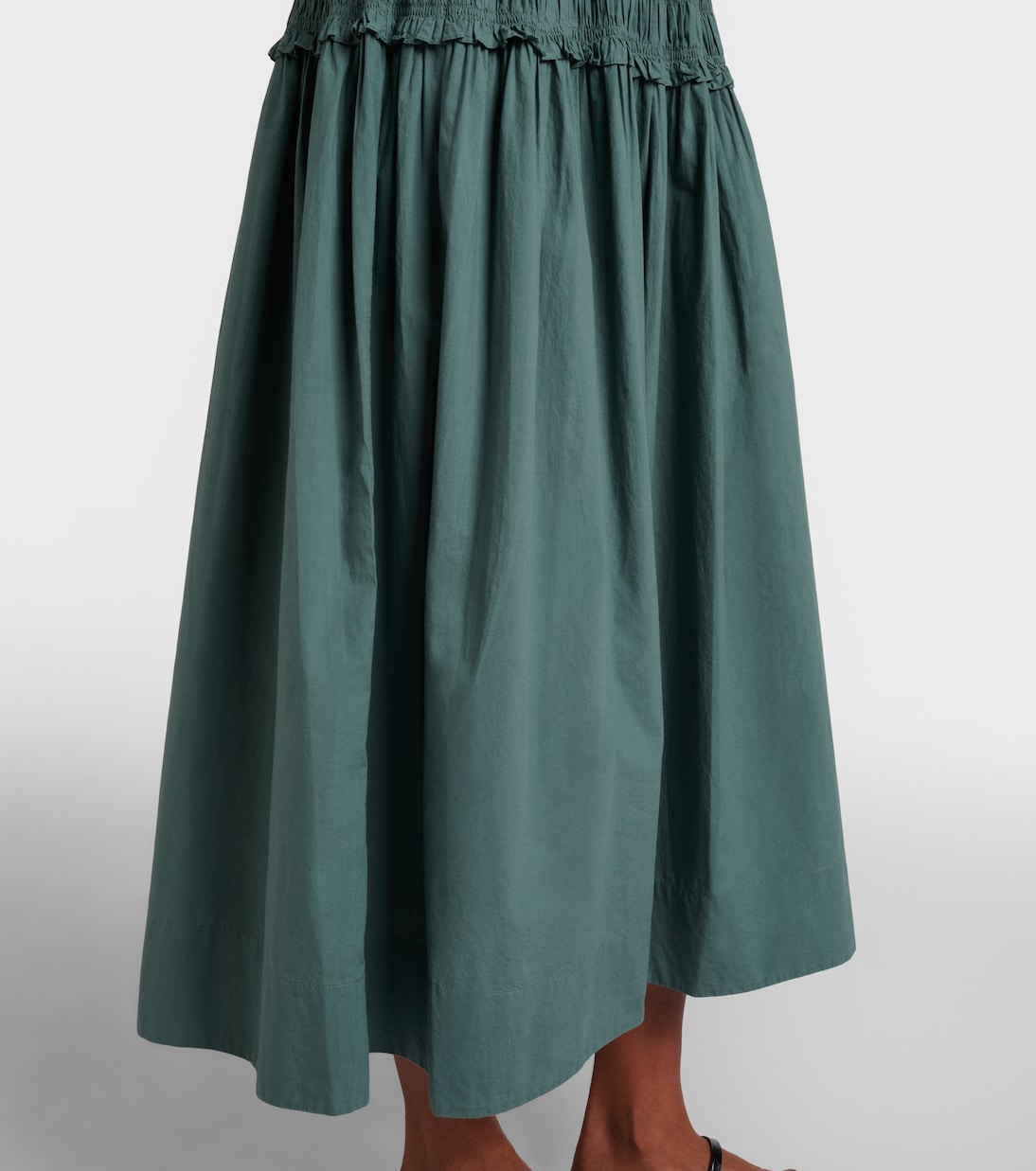 Marianne ruffled cotton poplin midi dress | Dôen