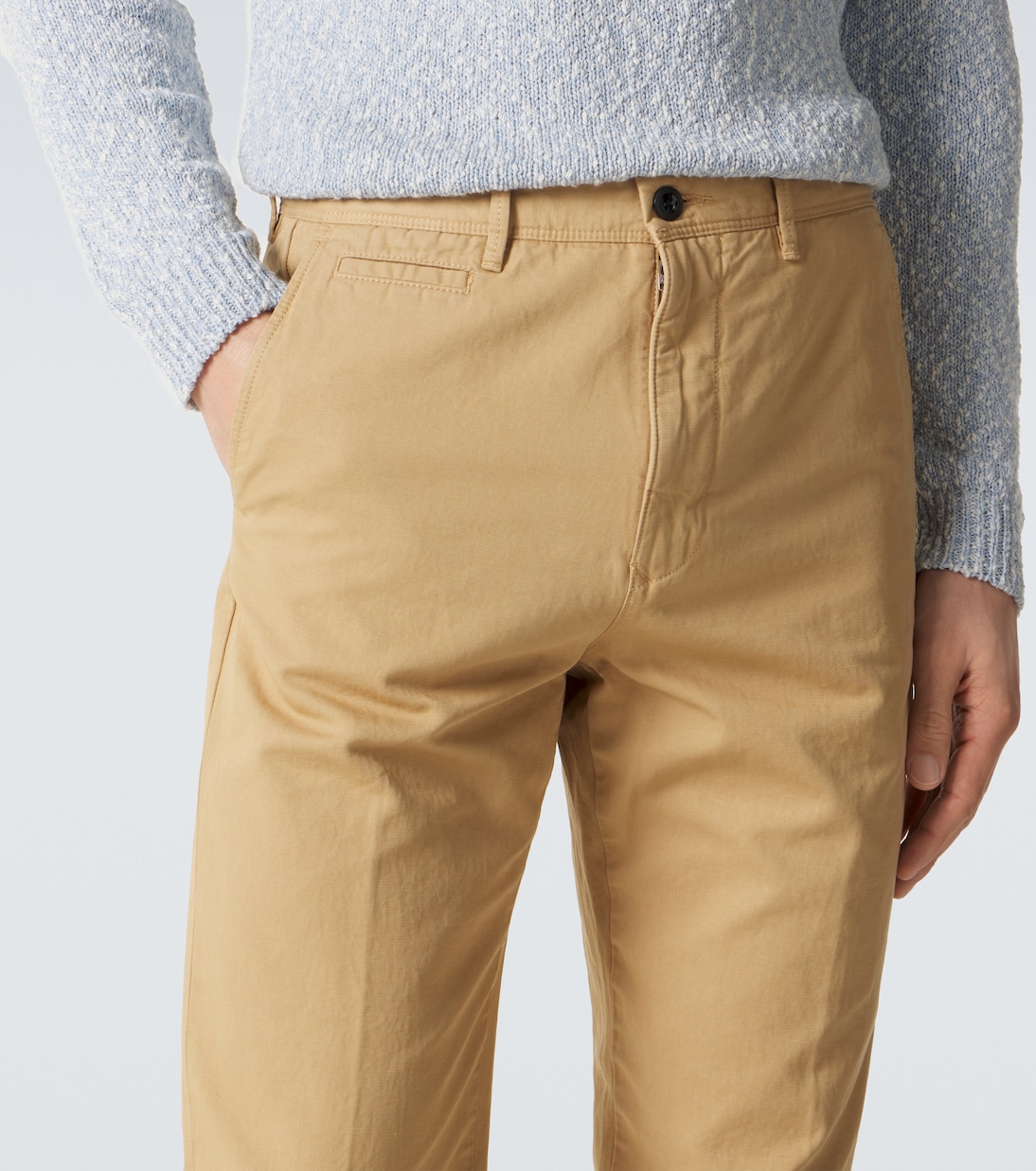 Pantaloni slim in cotone e lino | Slowear